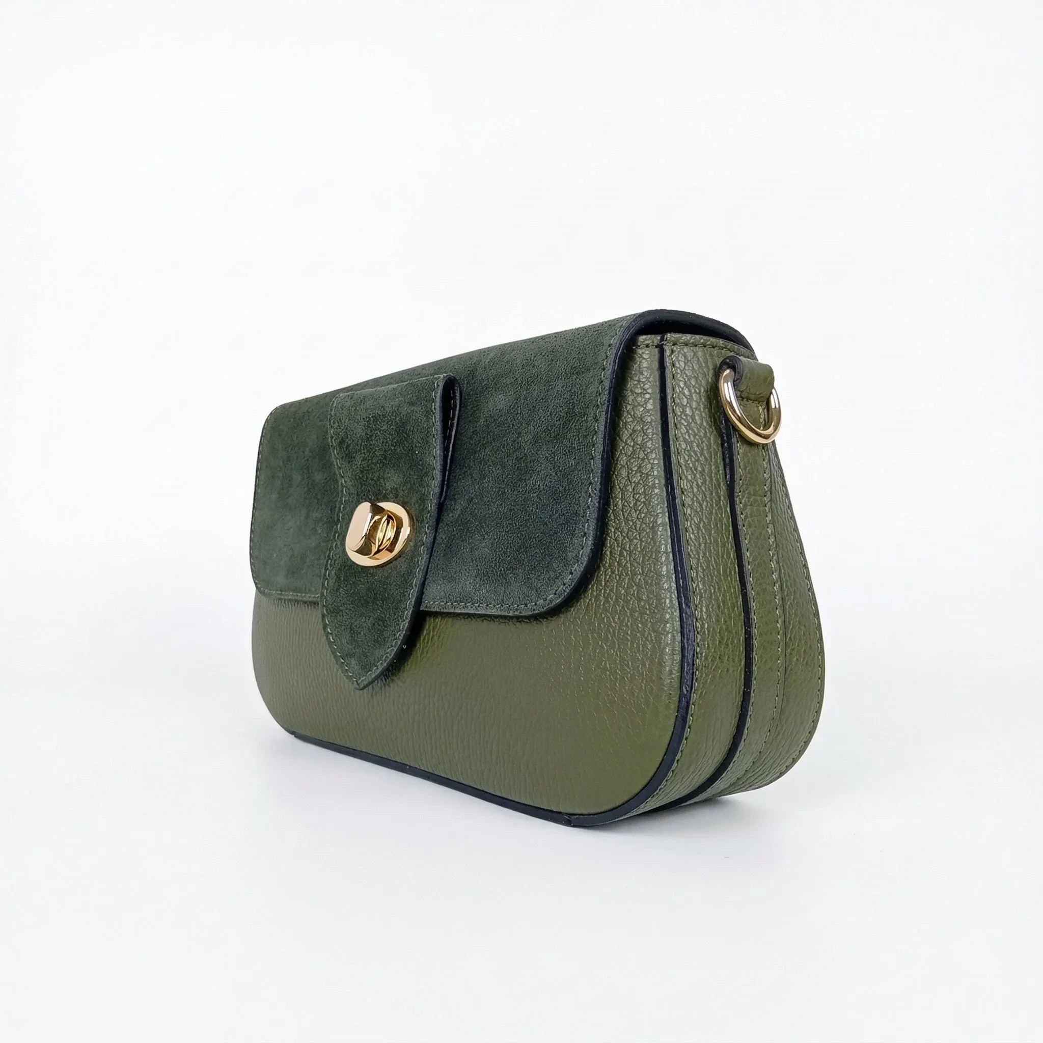 Bella Nova Borsa a Tracolla in Vera Pelle e Camoscio - Stile Donna Bags