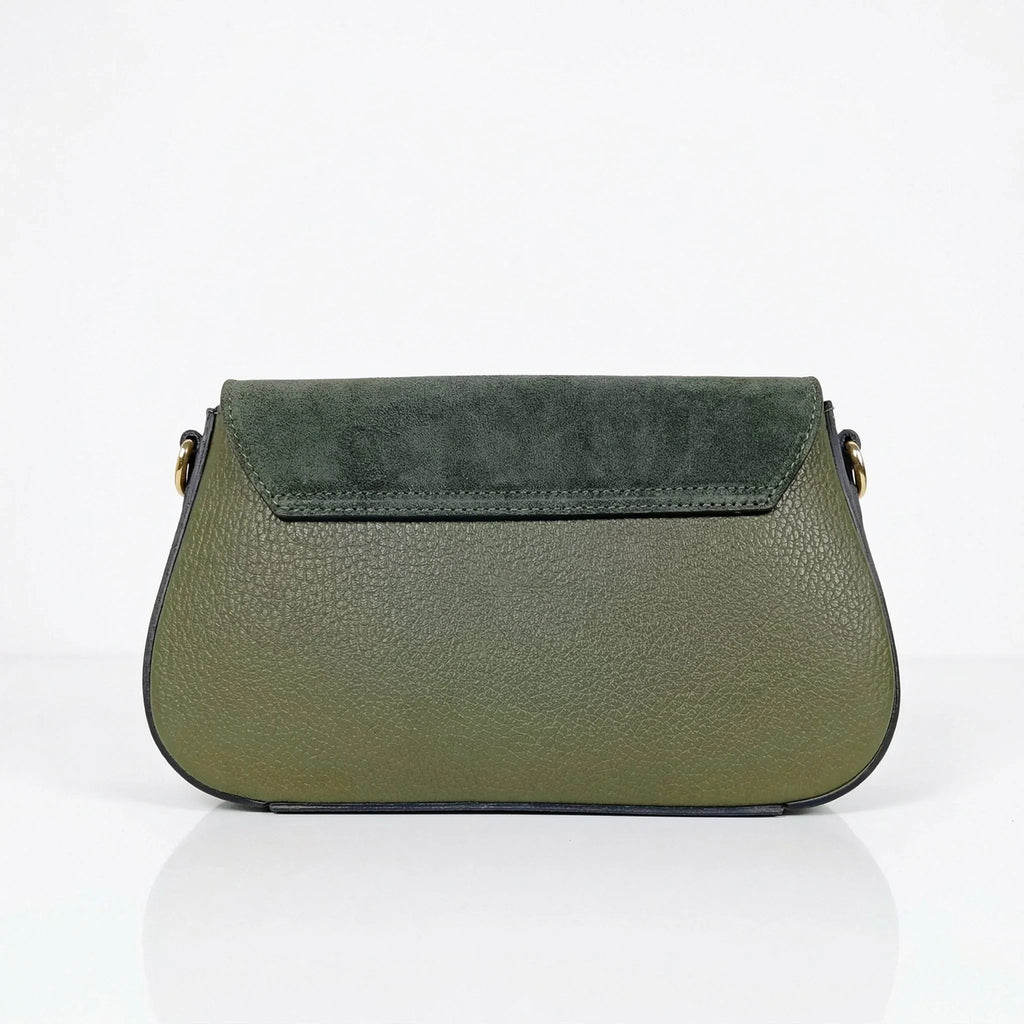 Bella Nova Borsa a Tracolla in Vera Pelle e Camoscio - Stile Donna Bags