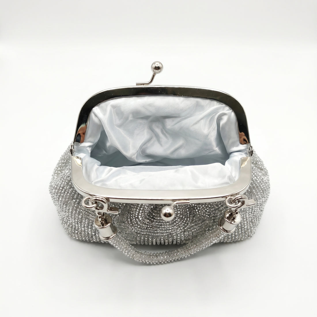Stile Donna Bags - Vakara soma no sudraba krāsas rhinestone sieta