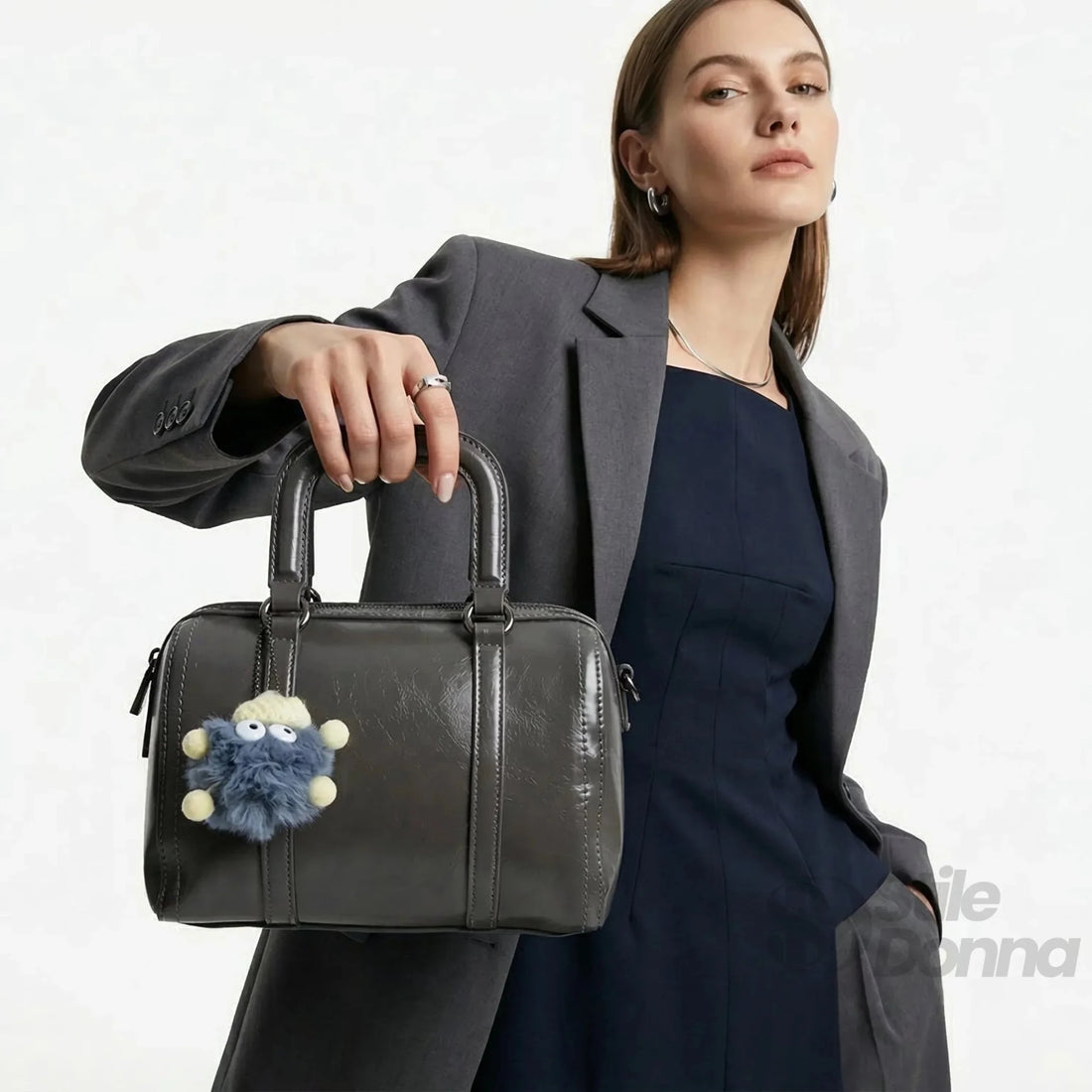 Stile Donna Bags - Taška z tmavosivej ekokože