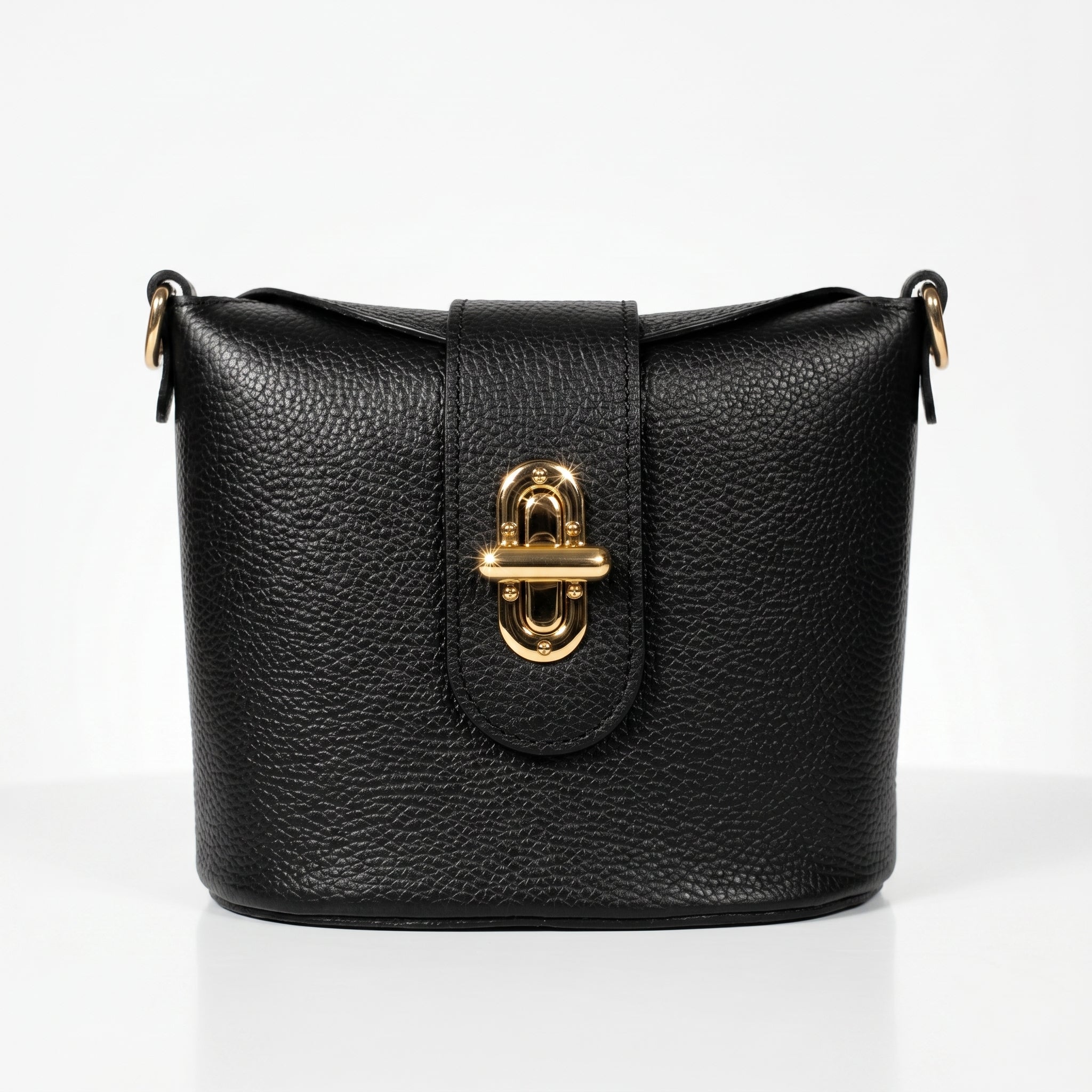 Borsa Emma in Vera Pelle con Chiusura a Torsione - Stile Donna Bags