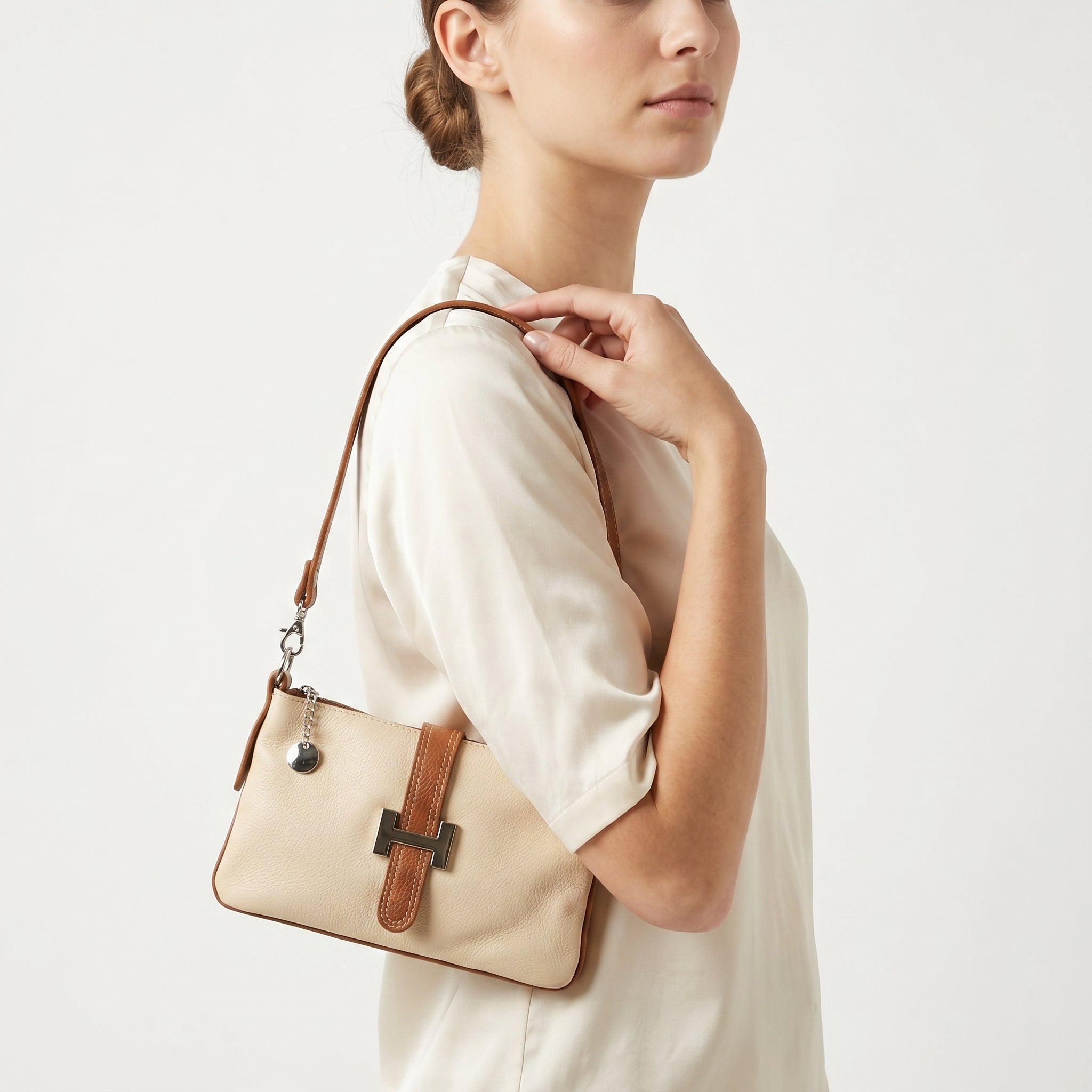 Borsa a Spalla Matilde in Vera Pelle - Stile Donna Bags