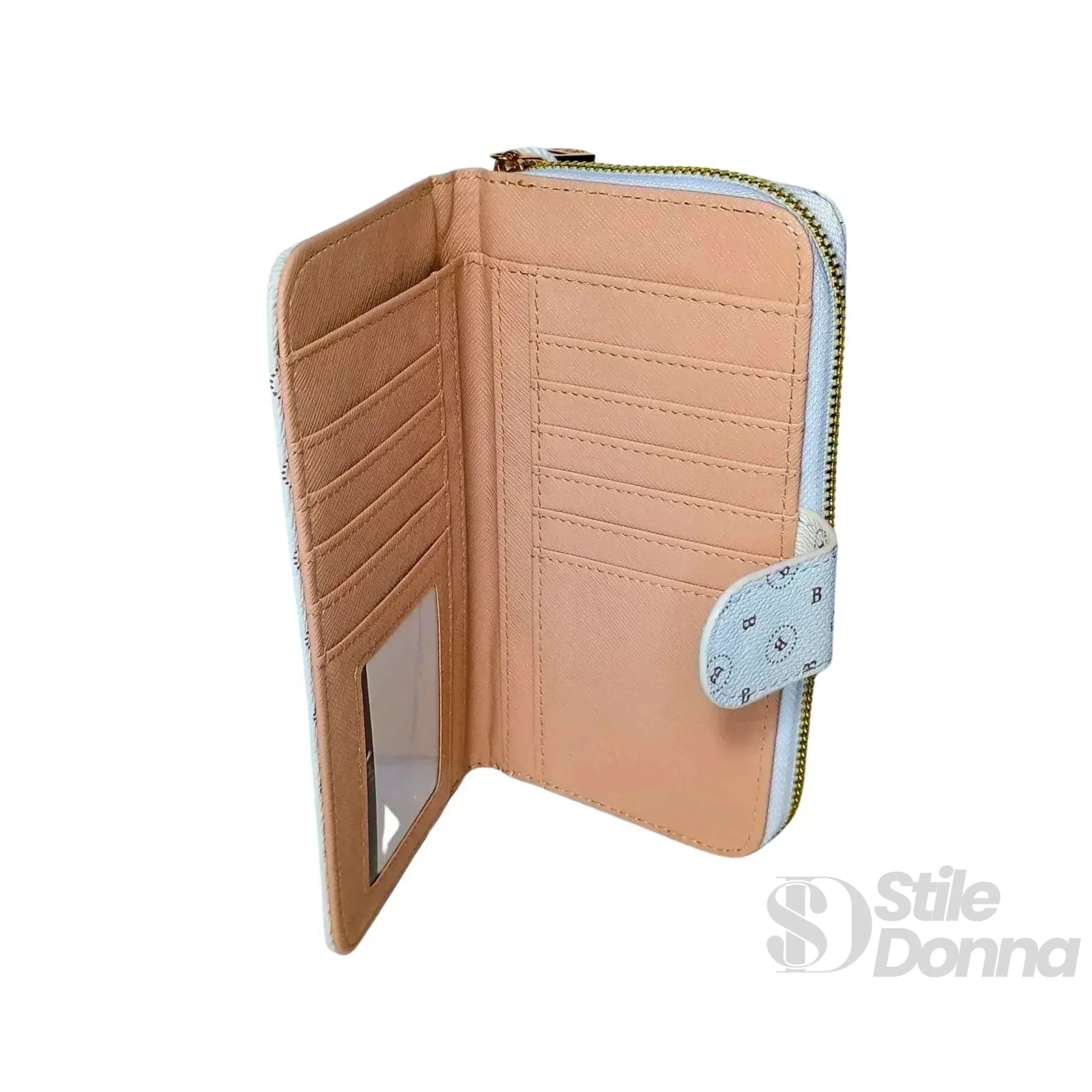 Briciole Portafoglio in Ecopelle con Colori a Contrasto - Stile Donna Bags