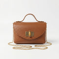 Amina Mini Borsa in Vera Pelle con Catena Dorata - Stile Donna Bags