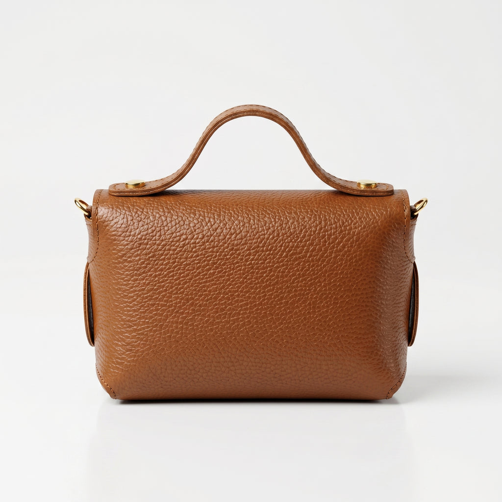 Amina Mini Borsa in Vera Pelle con Catena Dorata - Stile Donna Bags