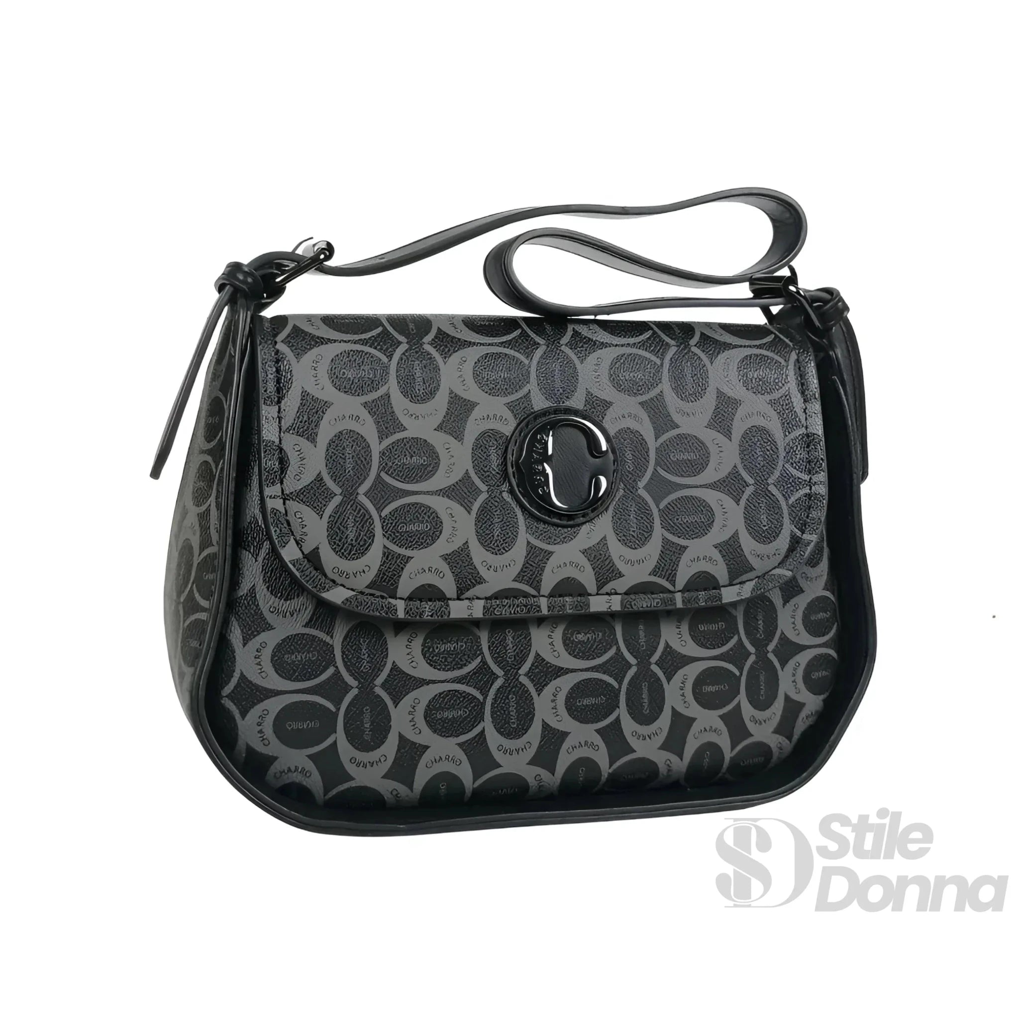 Charro Borsa Saddle in Ecopelle con Tracolla - Stile Donna Bags
