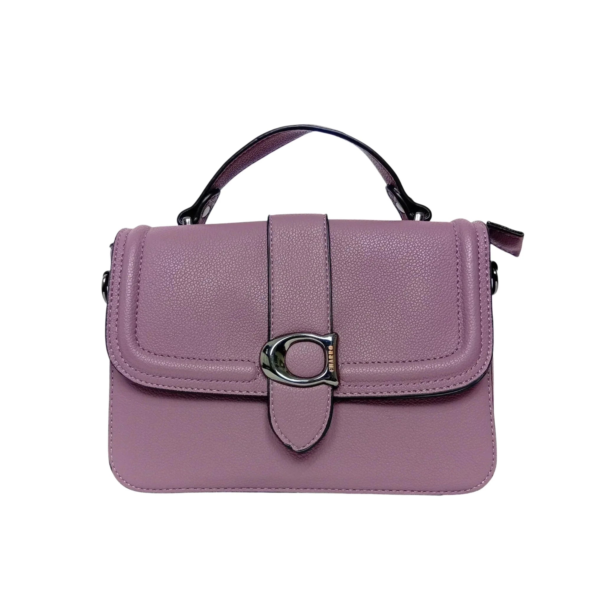 Charro Borsa a Spalla Rigida in Ecopelle con Design Minimalista - Stile Donna Bags