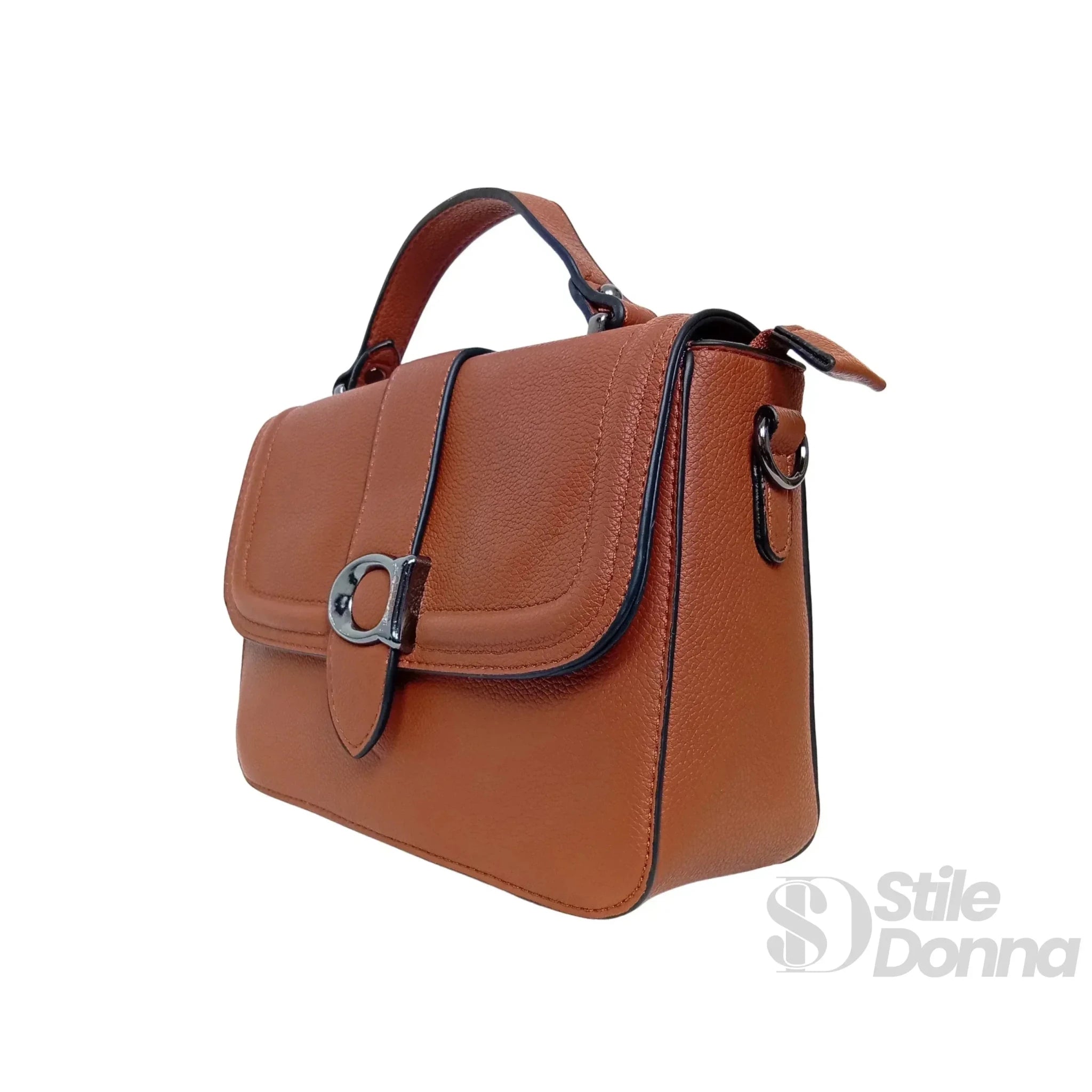Charro Borsa a Spalla Rigida in Ecopelle con Design Minimalista - Stile Donna Bags