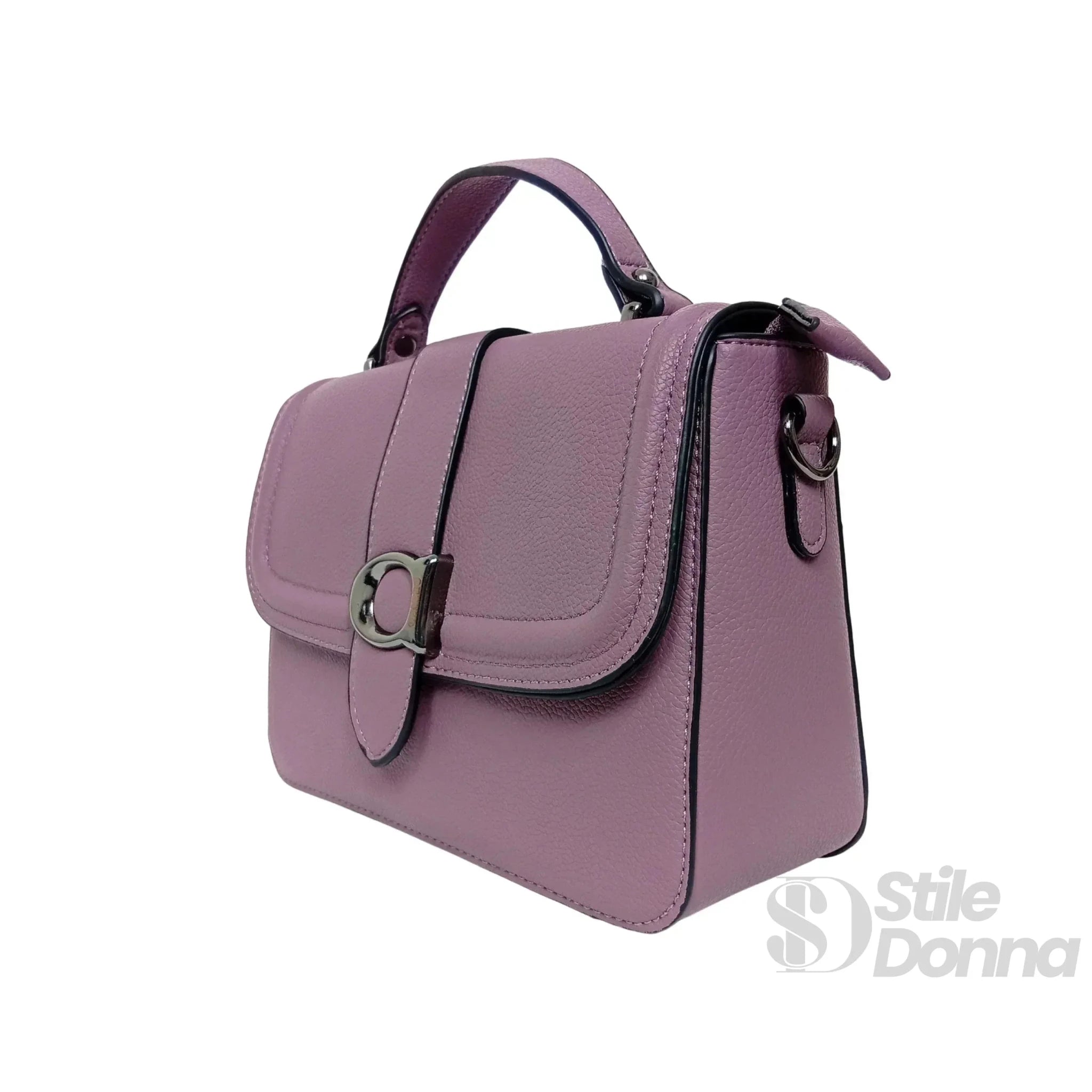 Charro Borsa a Spalla Rigida in Ecopelle con Design Minimalista - Stile Donna Bags
