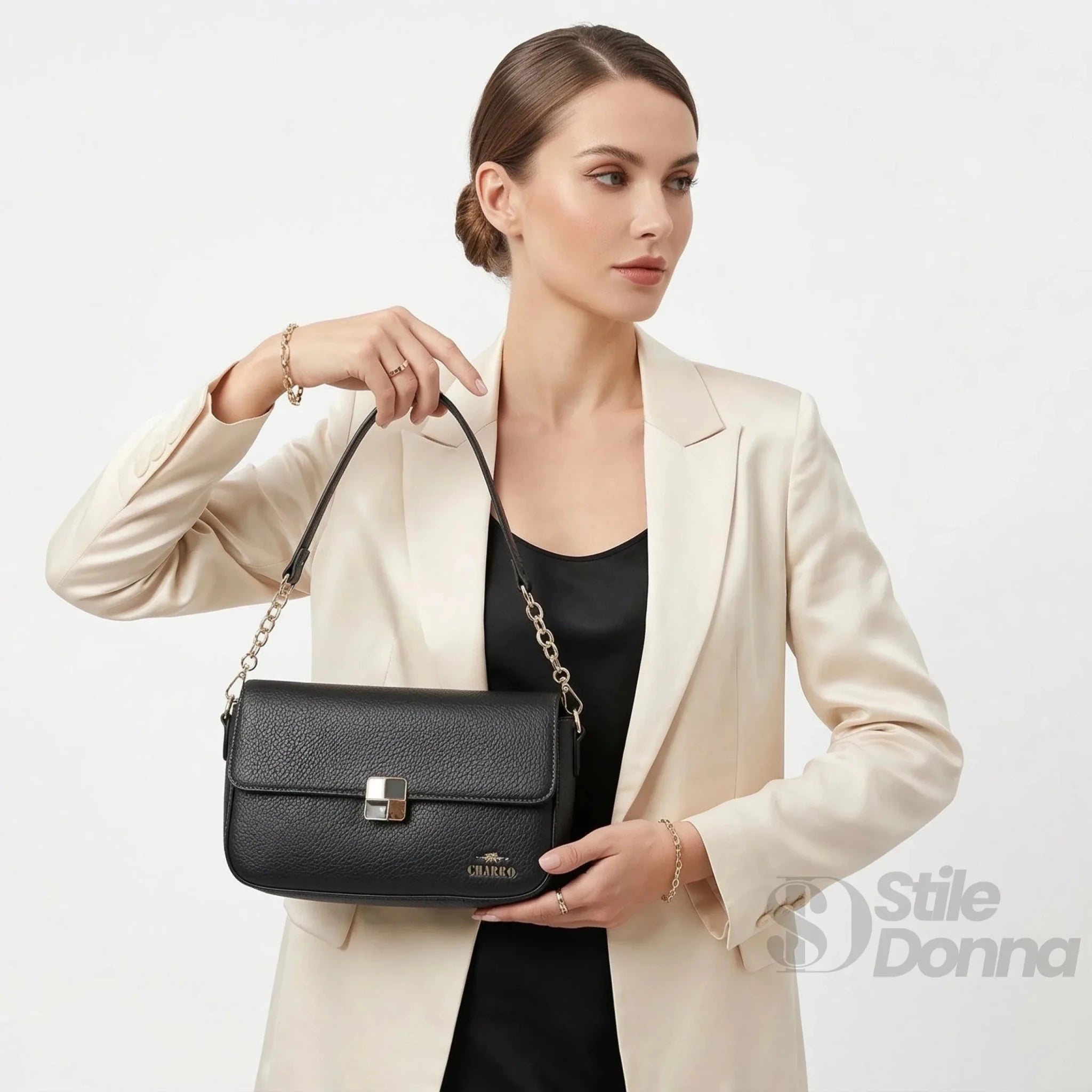 Charro Borsa in Ecopelle Crossbody con Manico Rimovibile - Stile Donna Bags
