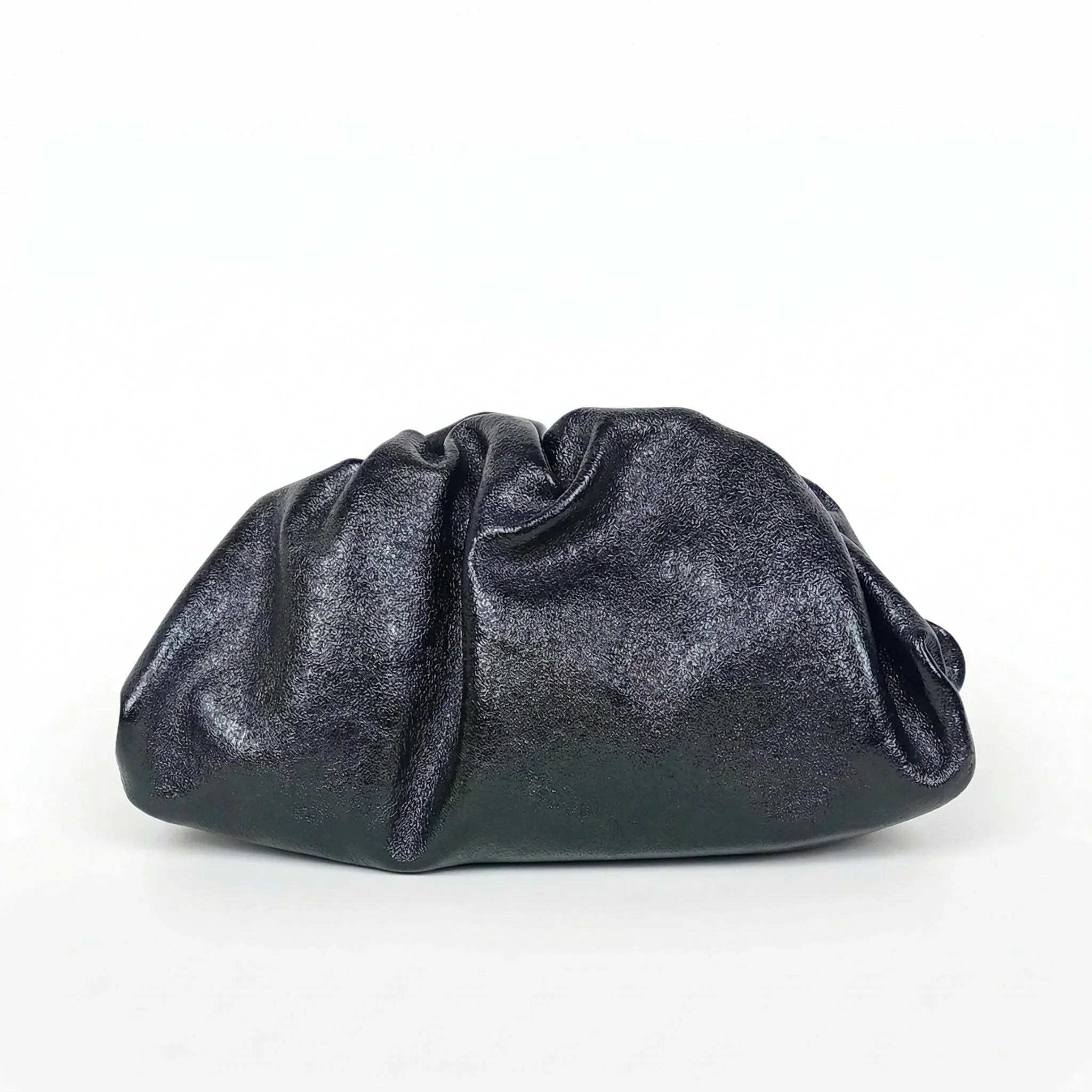 Clutch Metallizzata in Vera Pelle con Catena Dorata per Serate - Stile Donna Bags