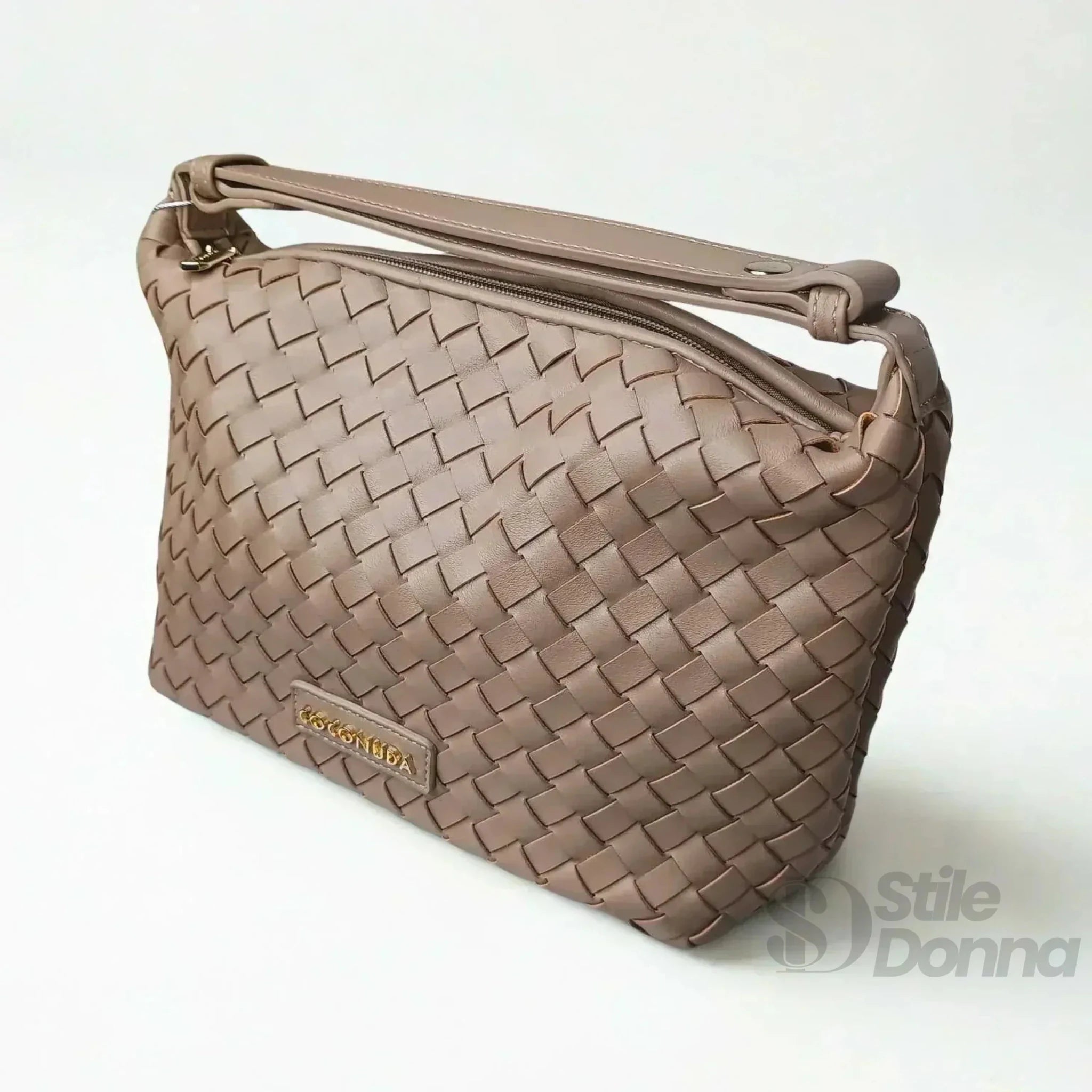 Coconuda Borsa Intrecciata in Ecopelle con Manico - Stile Donna Bags