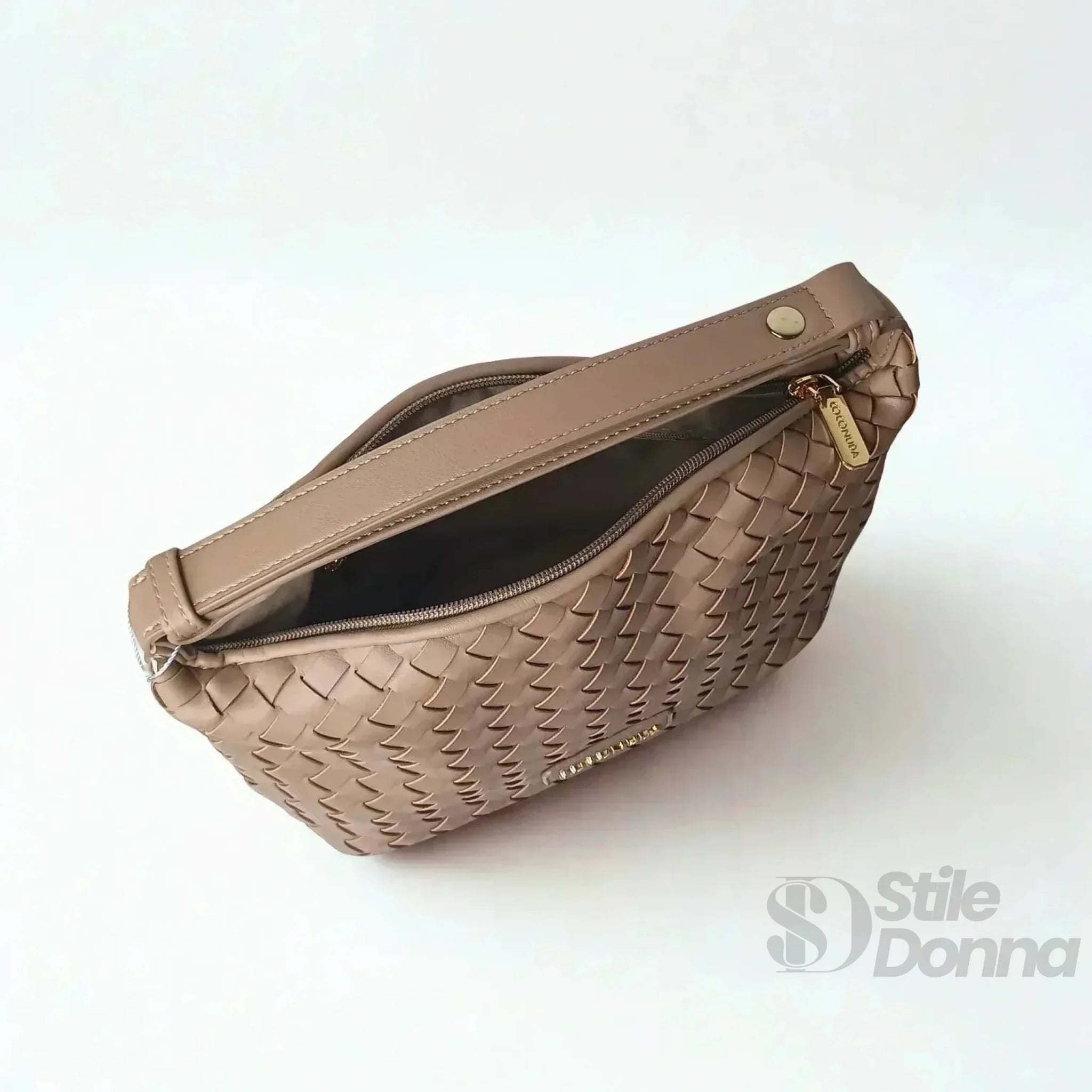 Coconuda Borsa Intrecciata in Ecopelle con Manico - Stile Donna Bags