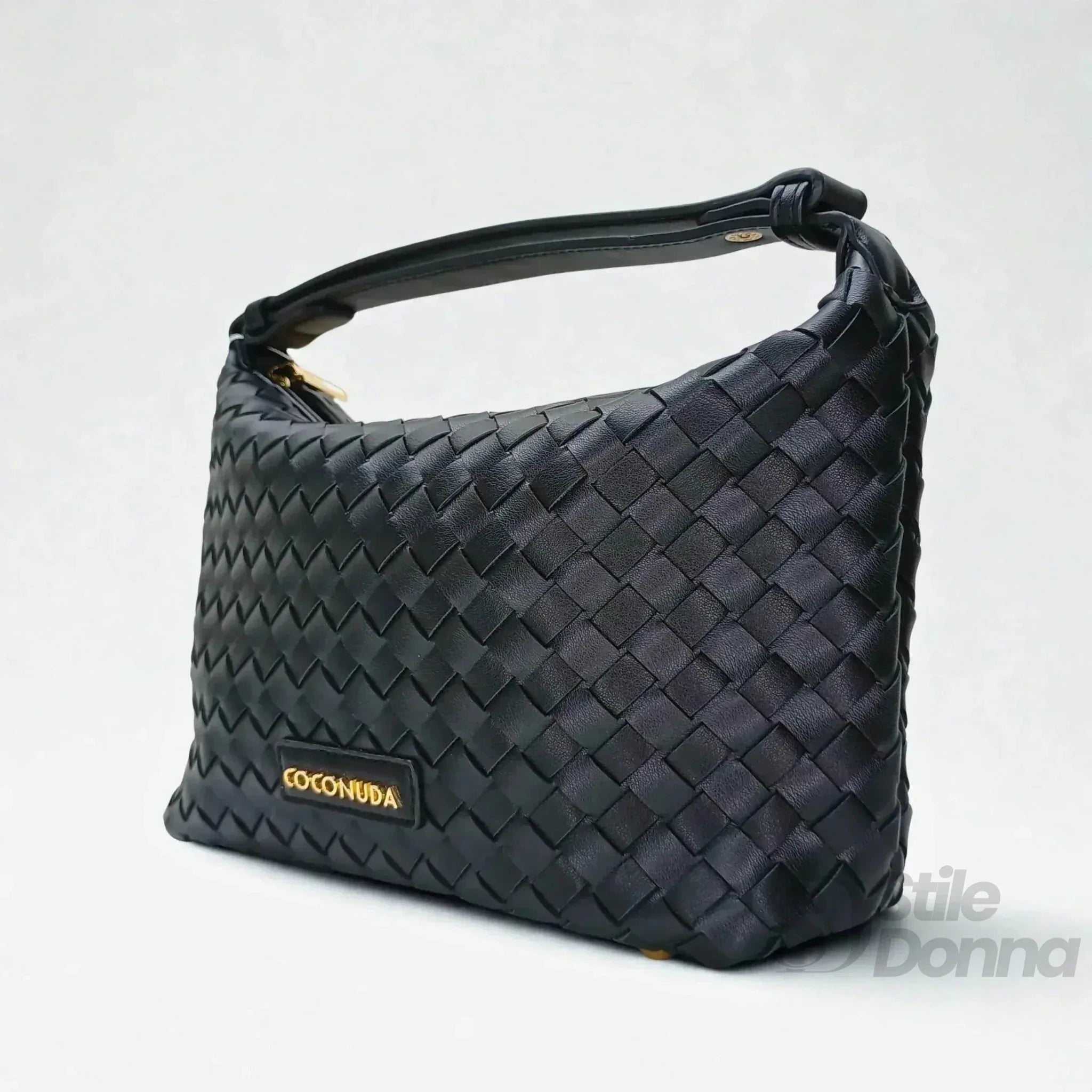 Coconuda Borsa Intrecciata in Ecopelle con Manico - Stile Donna Bags