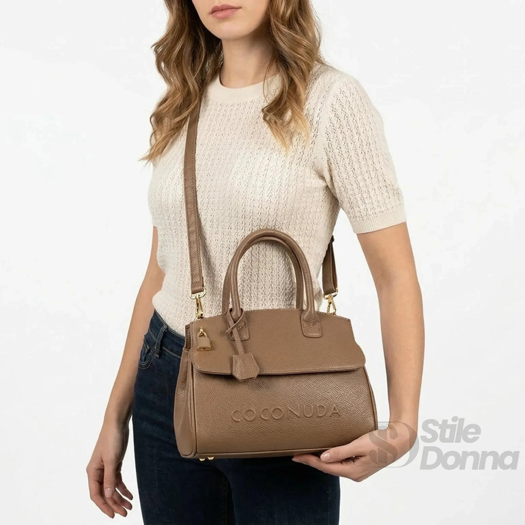 Coconuda Borsa a Mano in Ecopelle con Tracolla Regolabile - Stile Donna Bags
