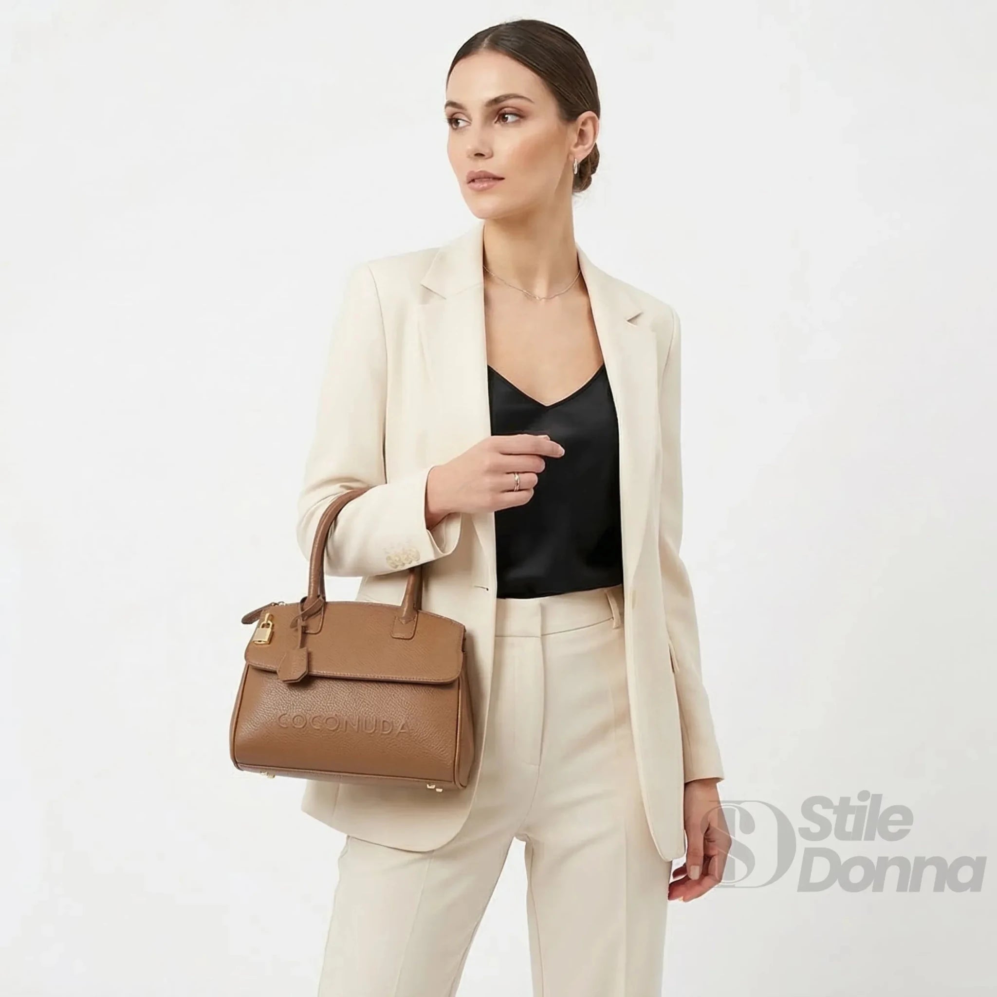 Coconuda Borsa a Mano in Ecopelle con Tracolla Regolabile - Stile Donna Bags