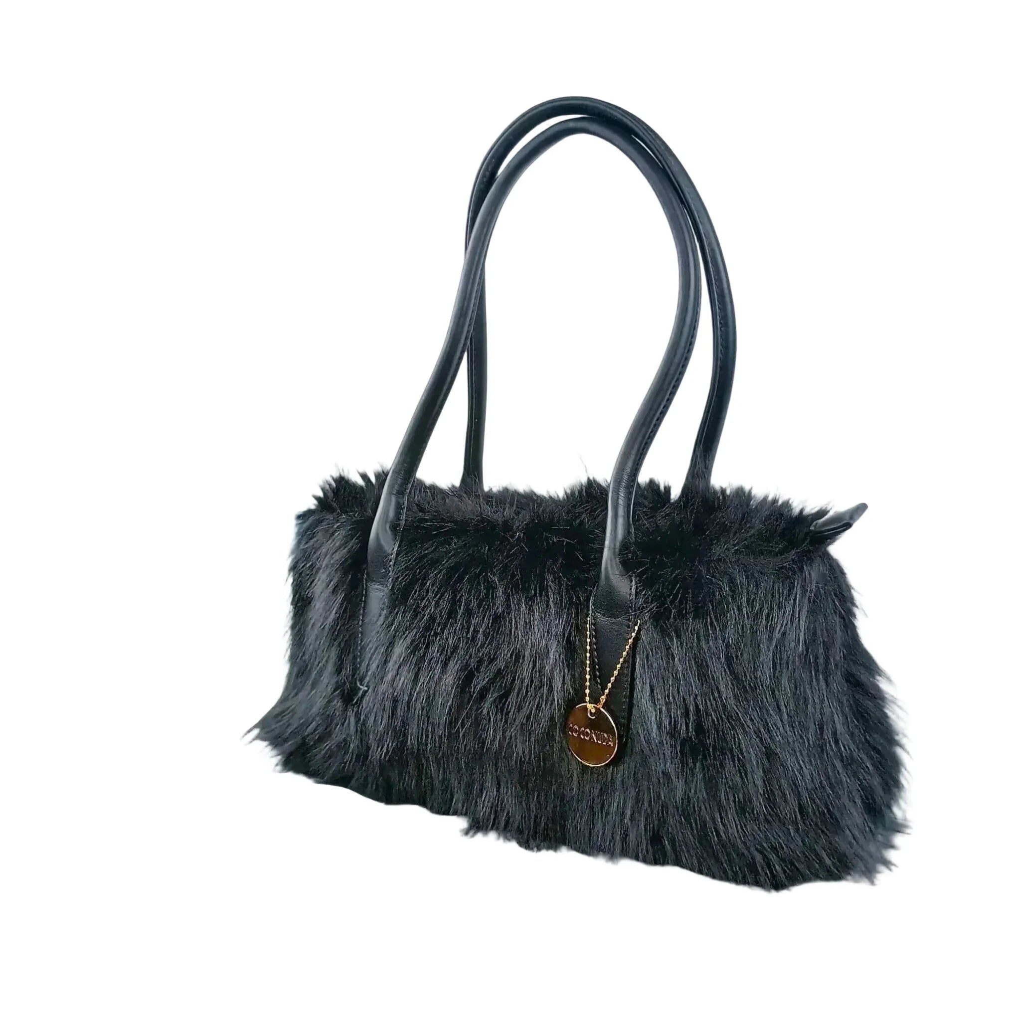 Coconuda Borsa a Mano in Ecopelle e Pelliccia Sintetica - Stile Donna Bags