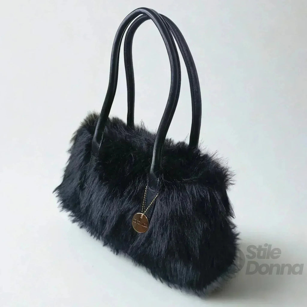 Coconuda Borsa a Mano in Ecopelle e Pelliccia Sintetica - Stile Donna Bags