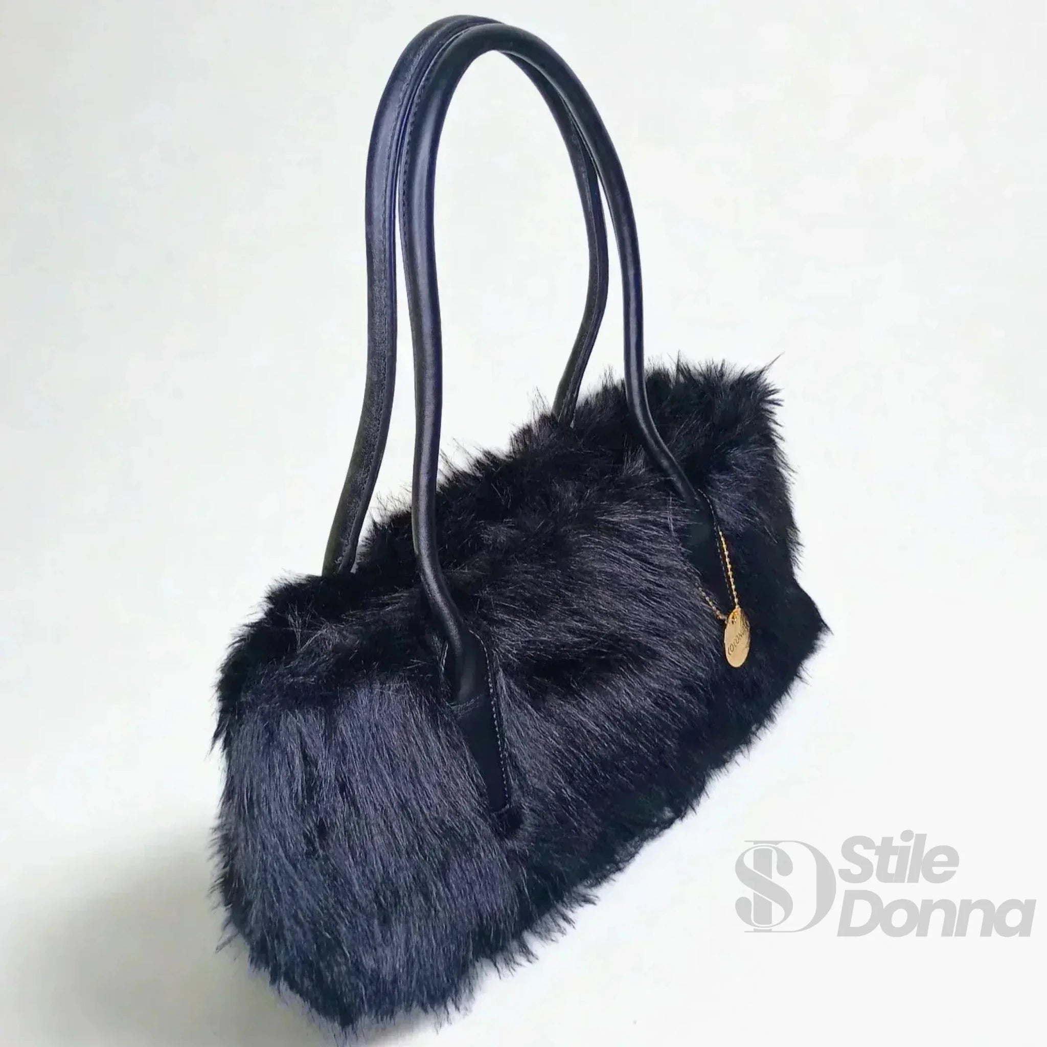 Coconuda Borsa a Mano in Ecopelle e Pelliccia Sintetica - Stile Donna Bags