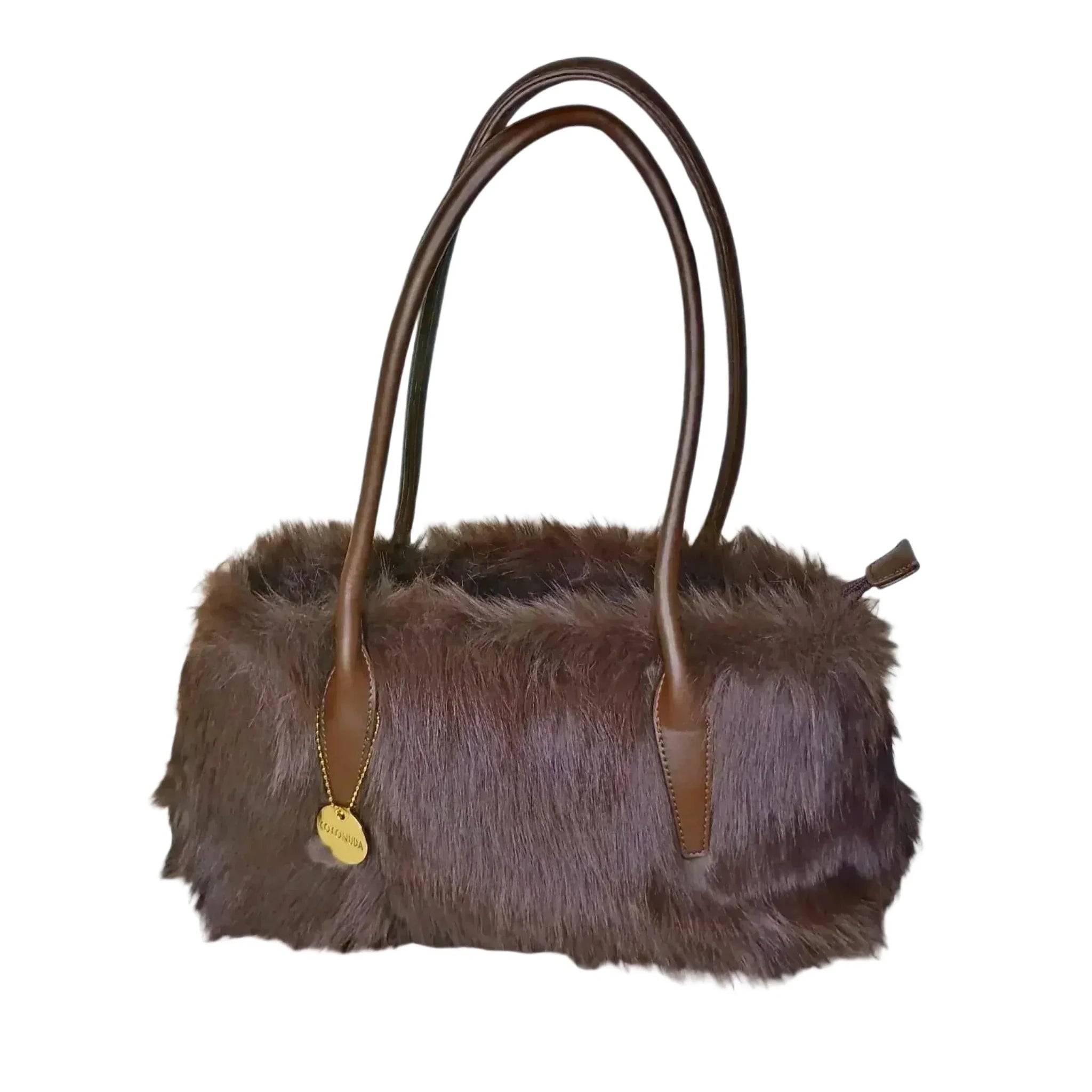 Coconuda Borsa a Mano in Ecopelle e Pelliccia Sintetica - Stile Donna Bags
