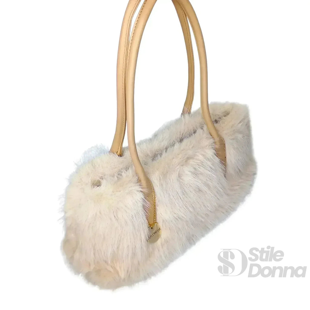 Coconuda Borsa a Mano in Ecopelle e Pelliccia Sintetica - Stile Donna Bags