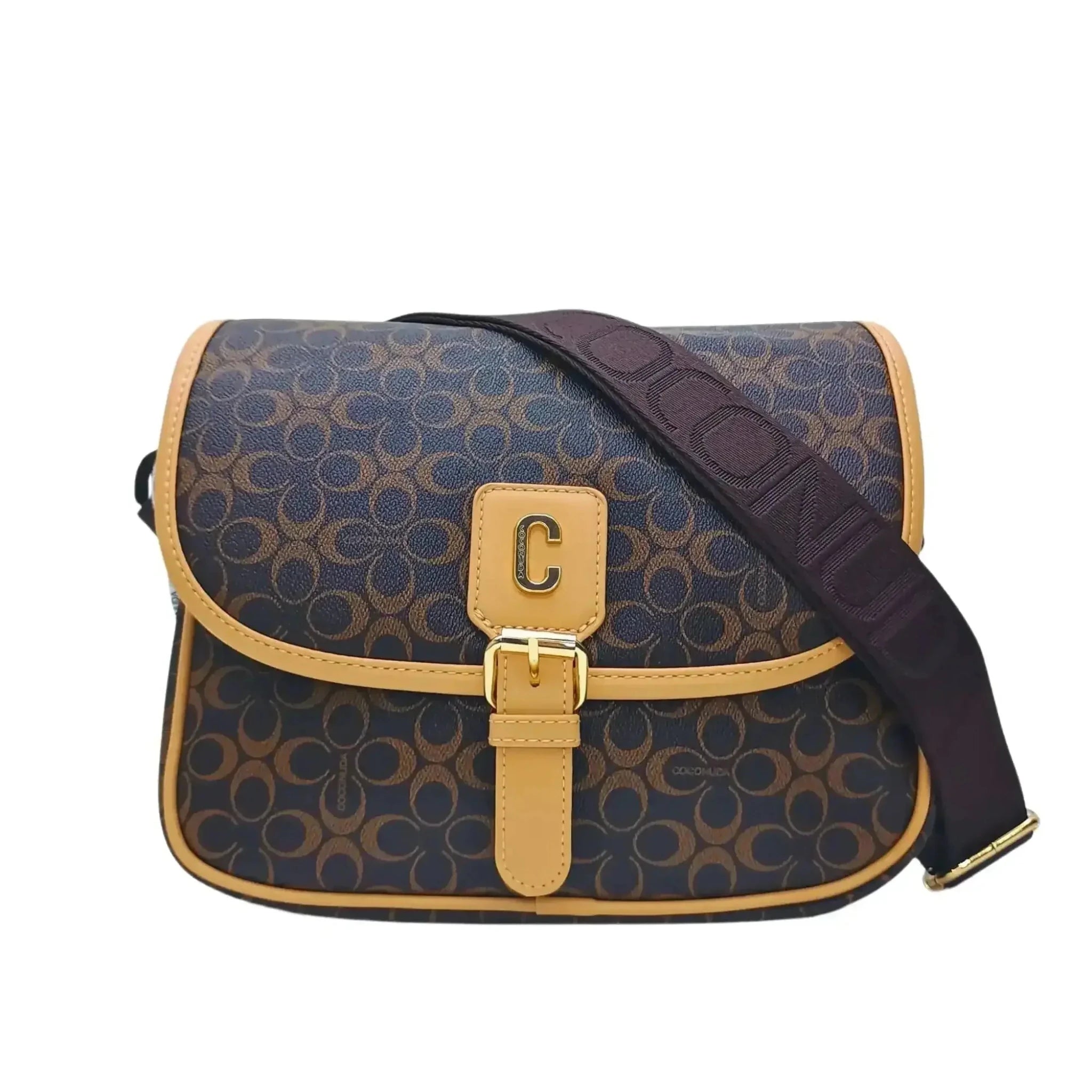 Coconuda Borsa a Tracolla Compatta in Ecopelle con Patta di Sicurezza - Stile Donna Bags