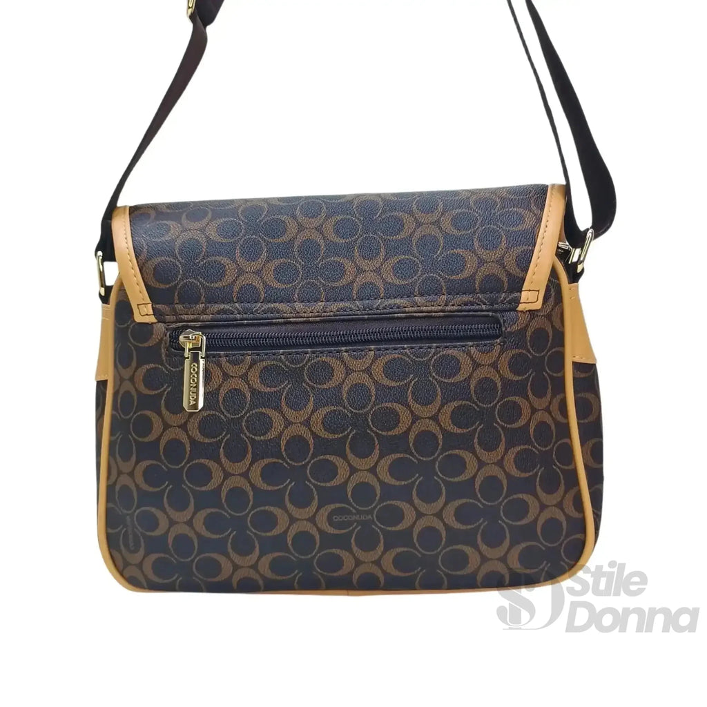 Coconuda Borsa a Tracolla Compatta in Ecopelle con Patta di Sicurezza - Stile Donna Bags
