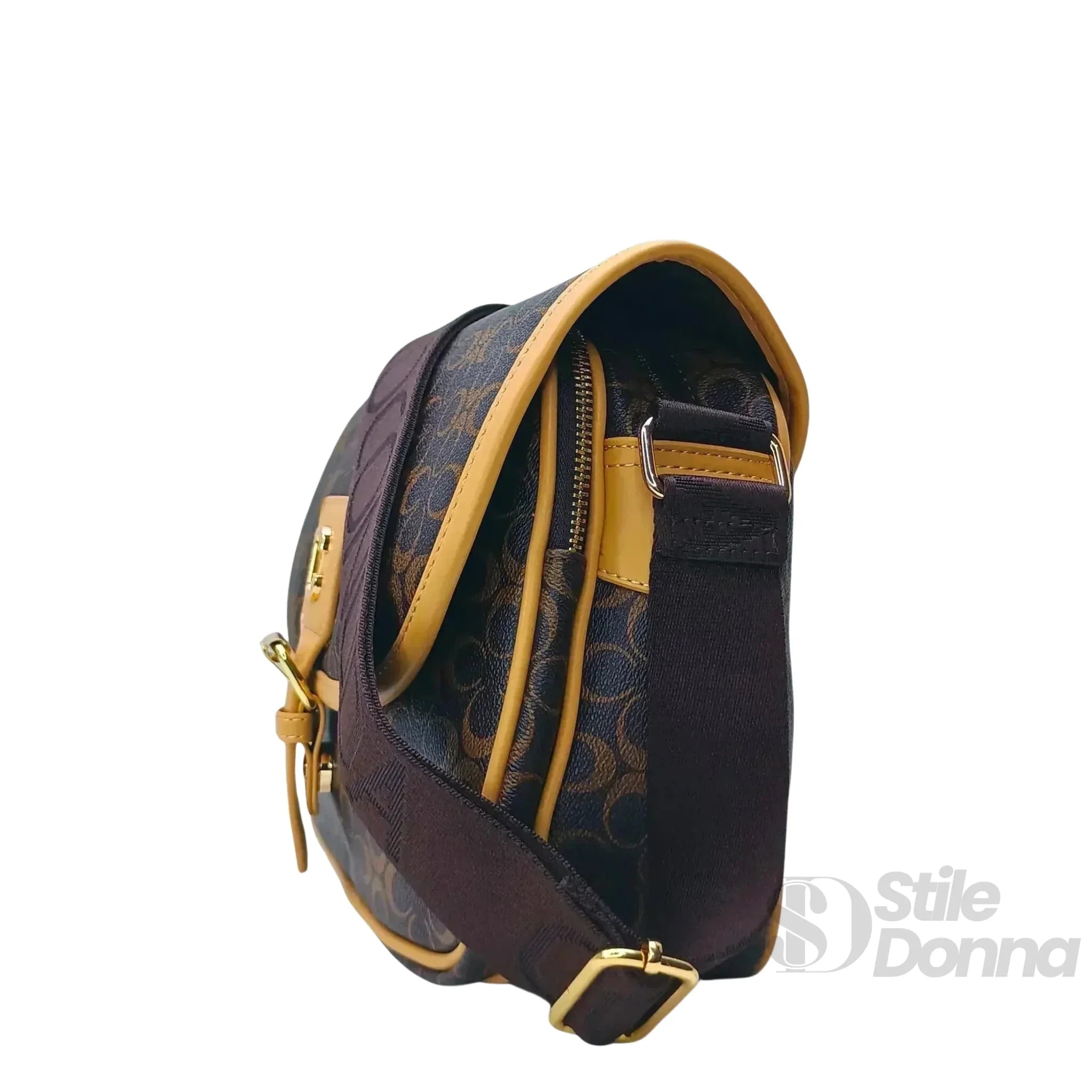 Coconuda Borsa a Tracolla Compatta in Ecopelle con Patta di Sicurezza - Stile Donna Bags