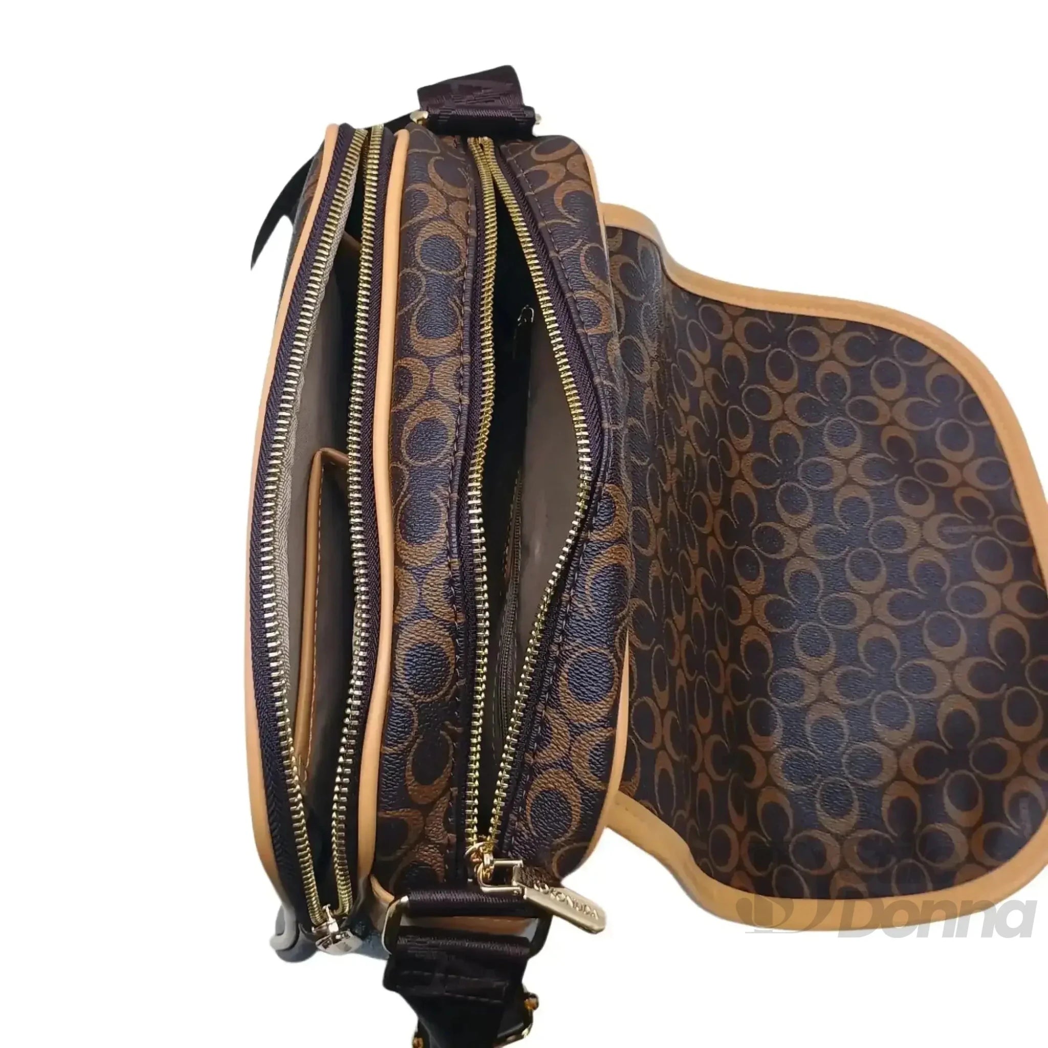 Coconuda Borsa a Tracolla Compatta in Ecopelle con Patta di Sicurezza - Stile Donna Bags