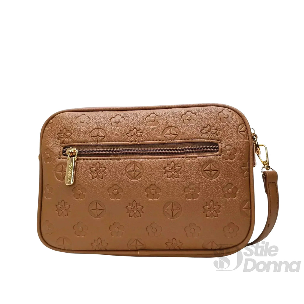 Coconuda Borsa a Tracolla in Ecopelle Marrone - Stile Donna Bags