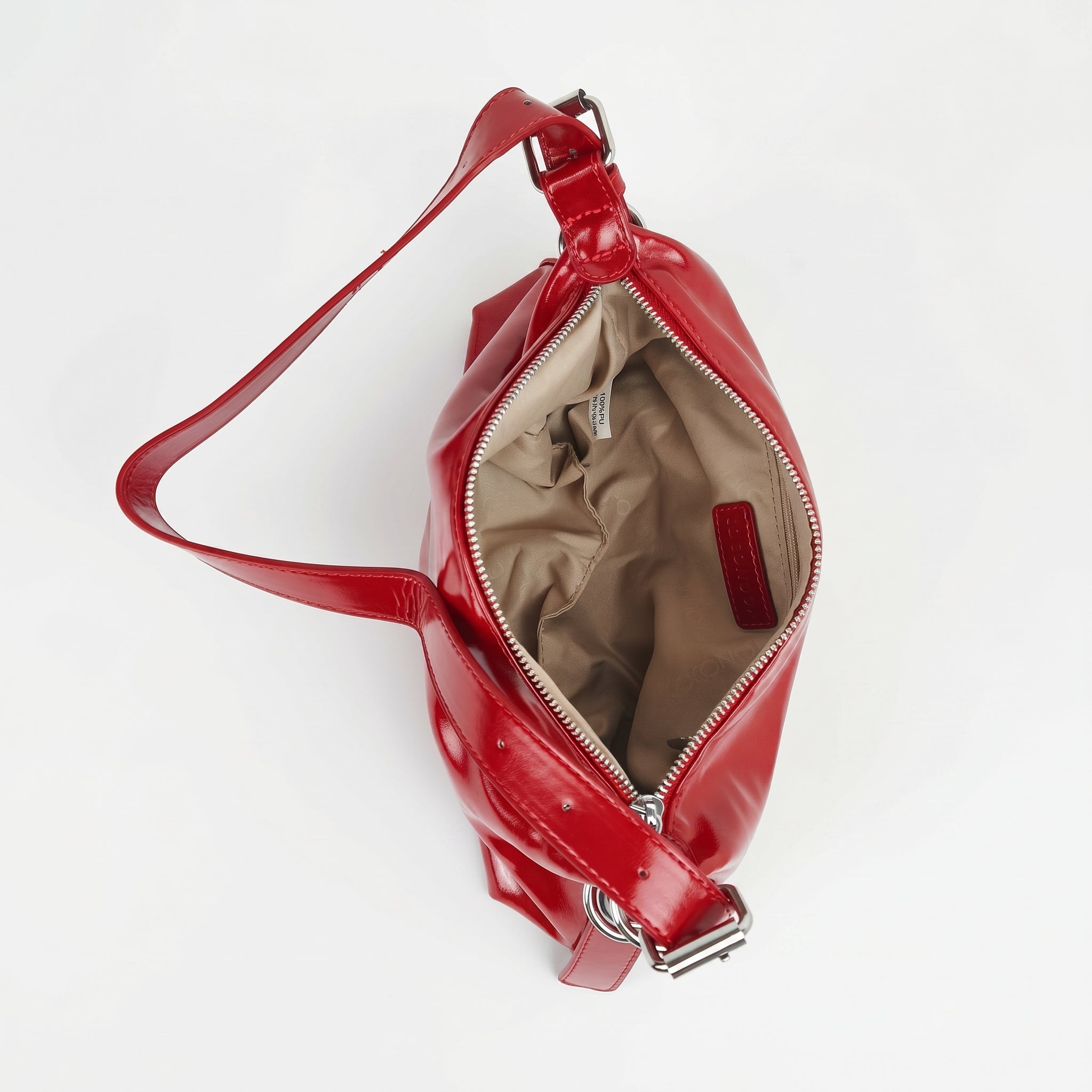 Coconuda Borsa a Tracolla in Ecopelle Verniciata con Catena - Stile Donna Bags