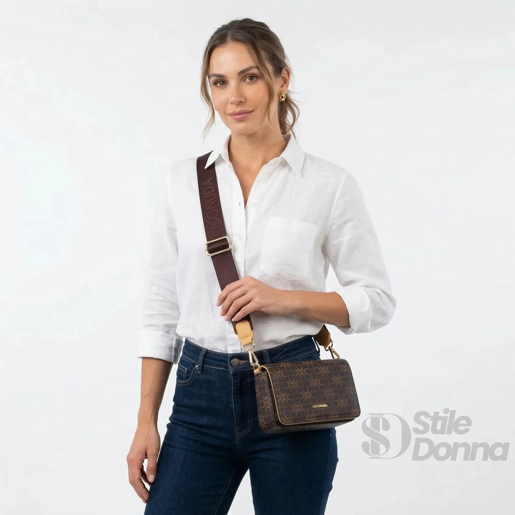 Coconuda Borsa a Tracolla in Ecopelle con Chiusura Magnetica - Stile Donna Bags
