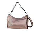 Coconuda Borsa in Ecopelle Rosa Oro Metallizzato con Perline - Stile Donna Bags