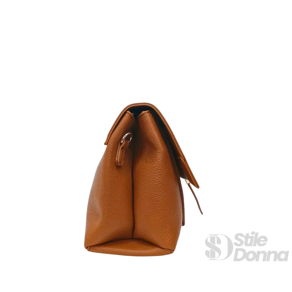 Coconuda Pochette in Ecopelle Marrone con Chiusura a Scatto - Stile Donna Bags