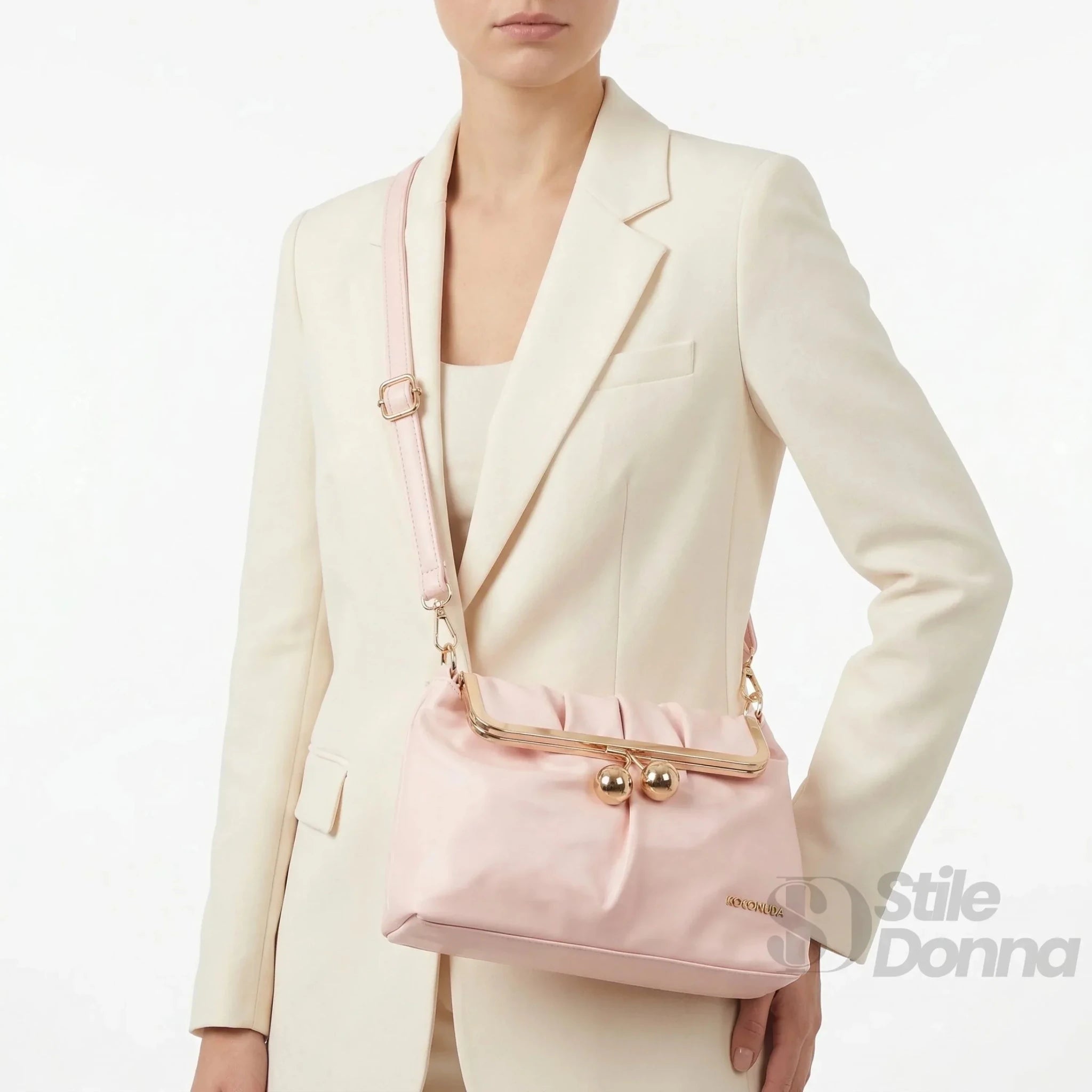 Coconuda Pochette in Ecopelle Morbida con Chiusura a Scatto - Stile Donna Bags
