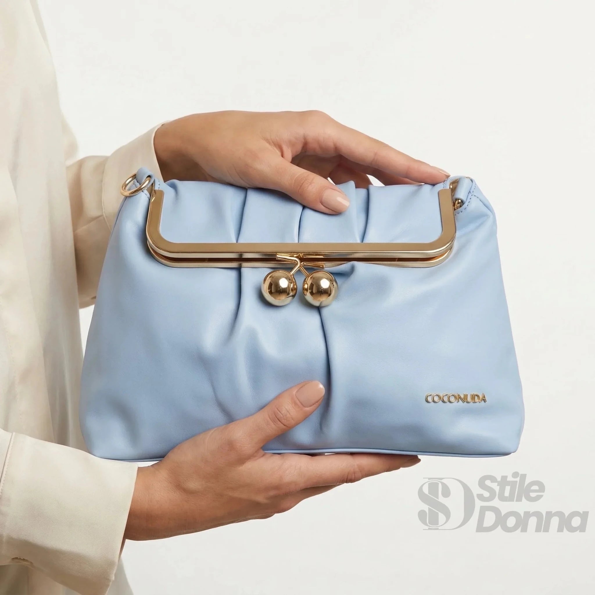 Coconuda Pochette in Ecopelle Morbida con Chiusura a Scatto - Stile Donna Bags