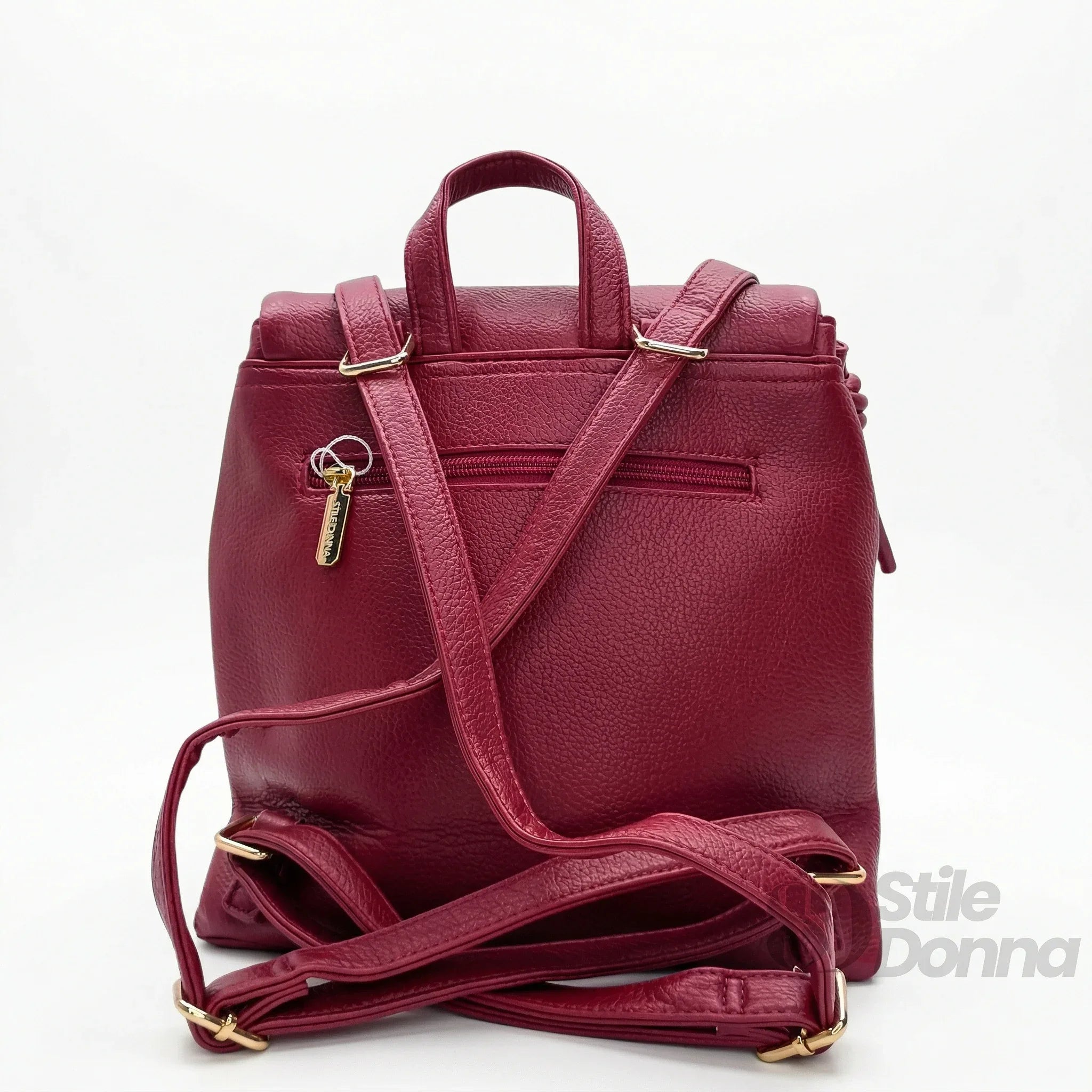 Coconuda Zaino Rosso in Ecopelle con Spallacci Regolabili - Stile Donna Bags