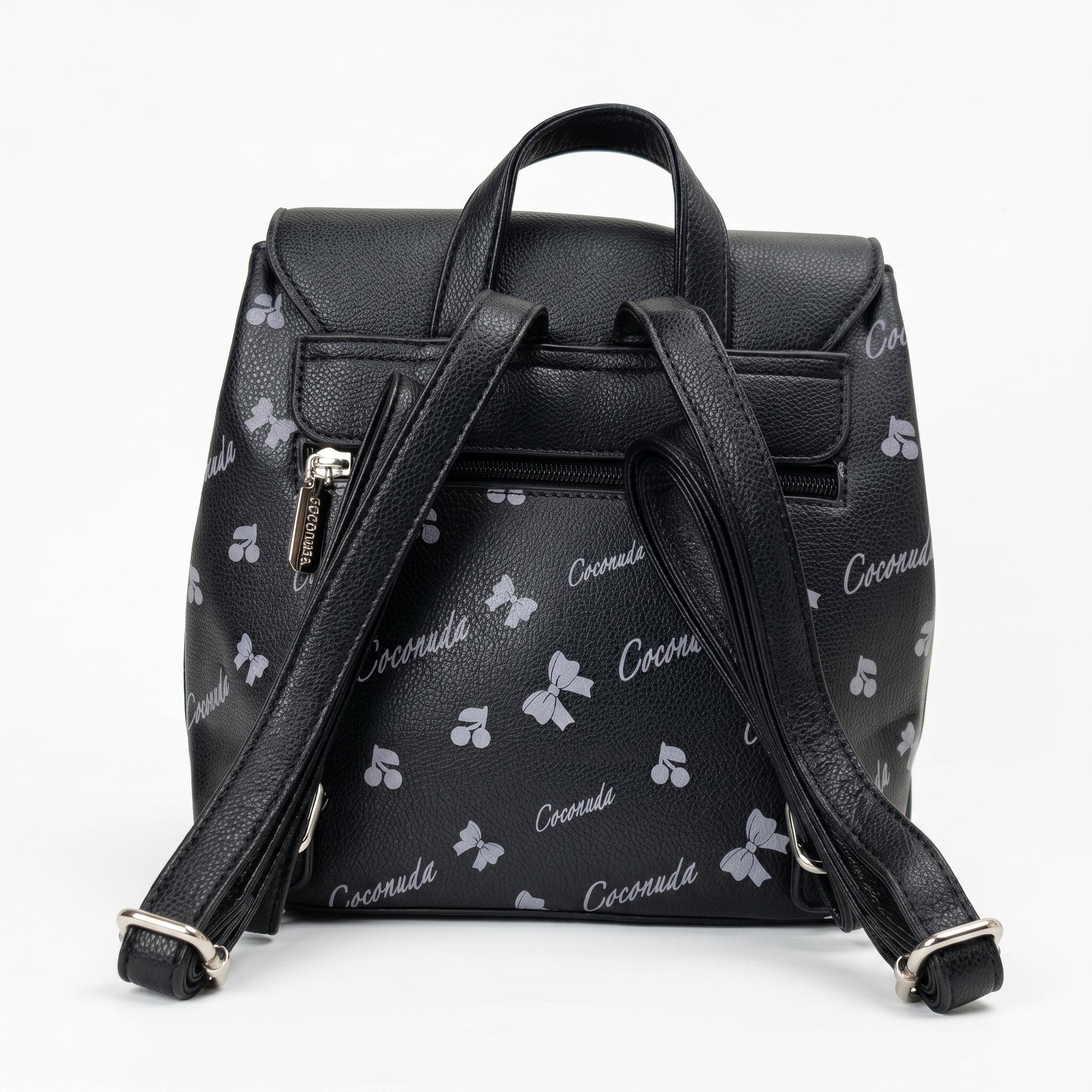 Coconuda Zaino in Ecopelle con Chiusura Magnetica e Finitura Argento - Stile Donna Bags