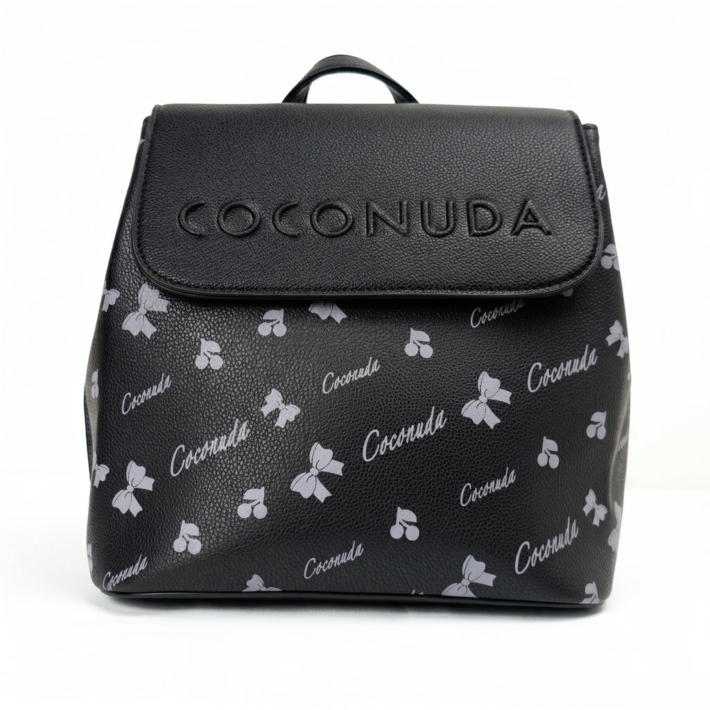 Coconuda Zaino in Ecopelle con Chiusura Magnetica e Finitura Argento - Stile Donna Bags