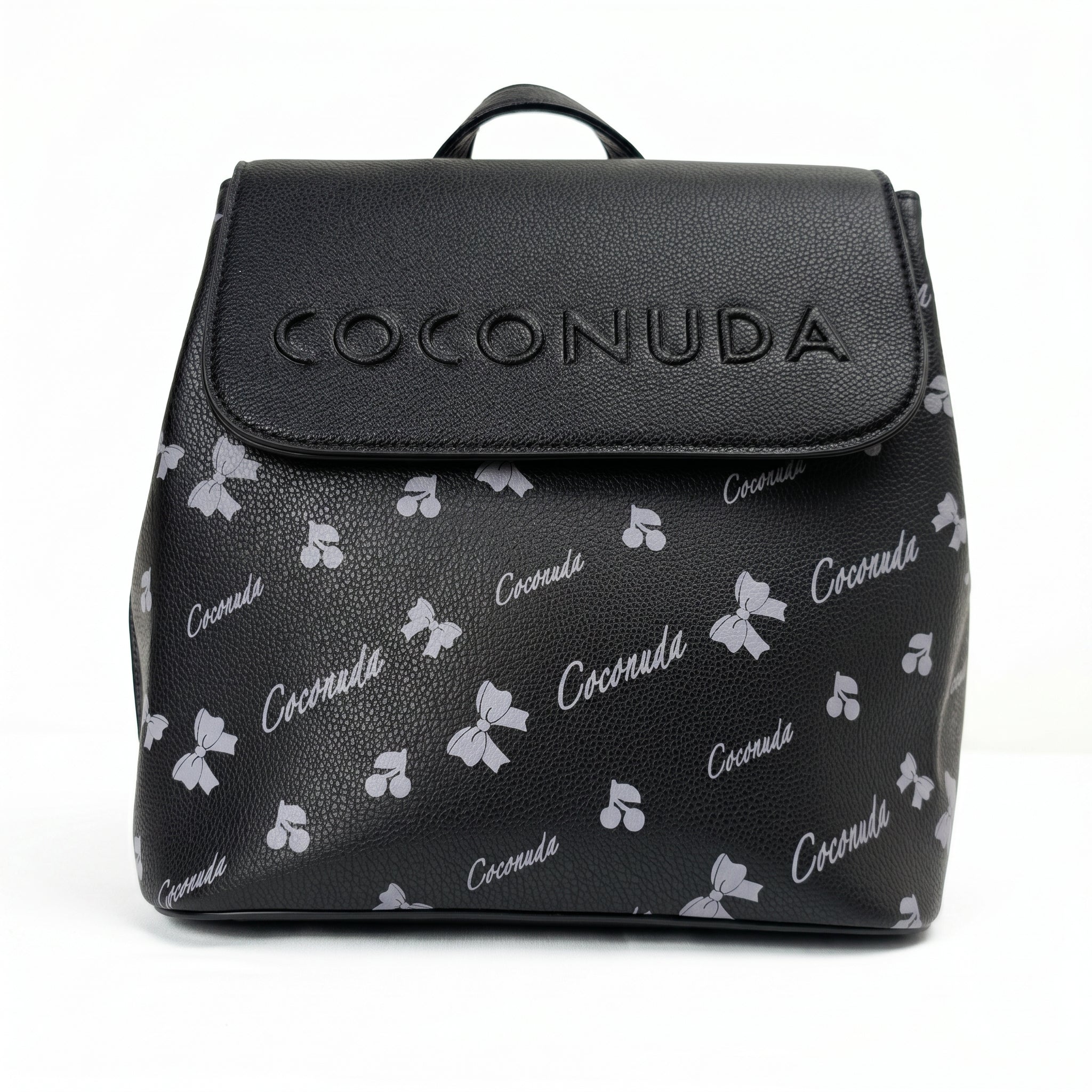 Coconuda Zaino in Ecopelle con Chiusura Magnetica e Finitura Argento - Stile Donna Bags