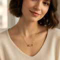 Collana Pendente MOM in Metallo Dorato - Stile Donna Bags