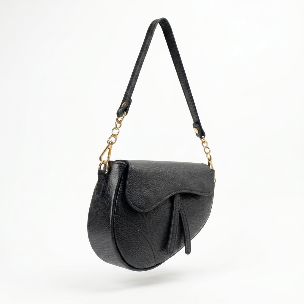 Eliza Borsa a Tracolla in Vera Pelle con Chiusura Sicura - Stile Donna Bags