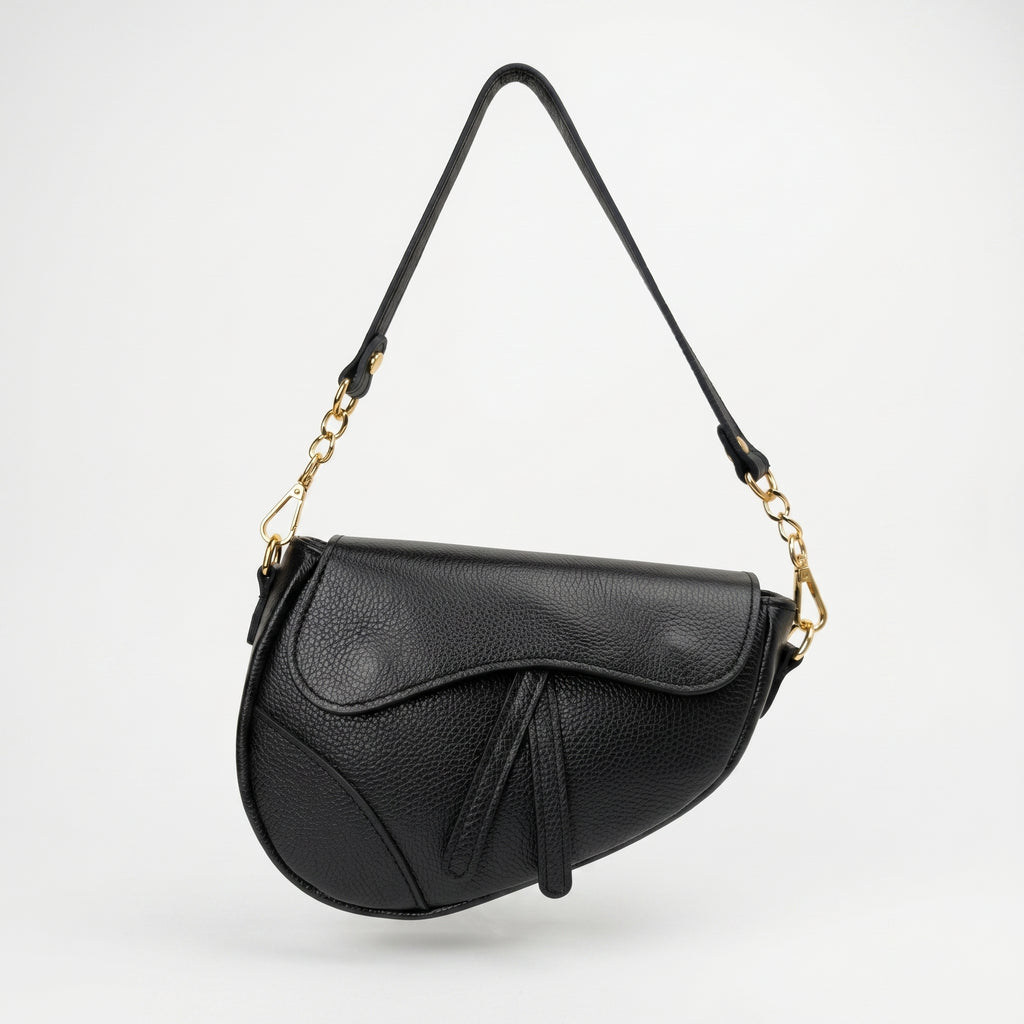 Eliza Borsa a Tracolla in Vera Pelle con Chiusura Sicura - Stile Donna Bags