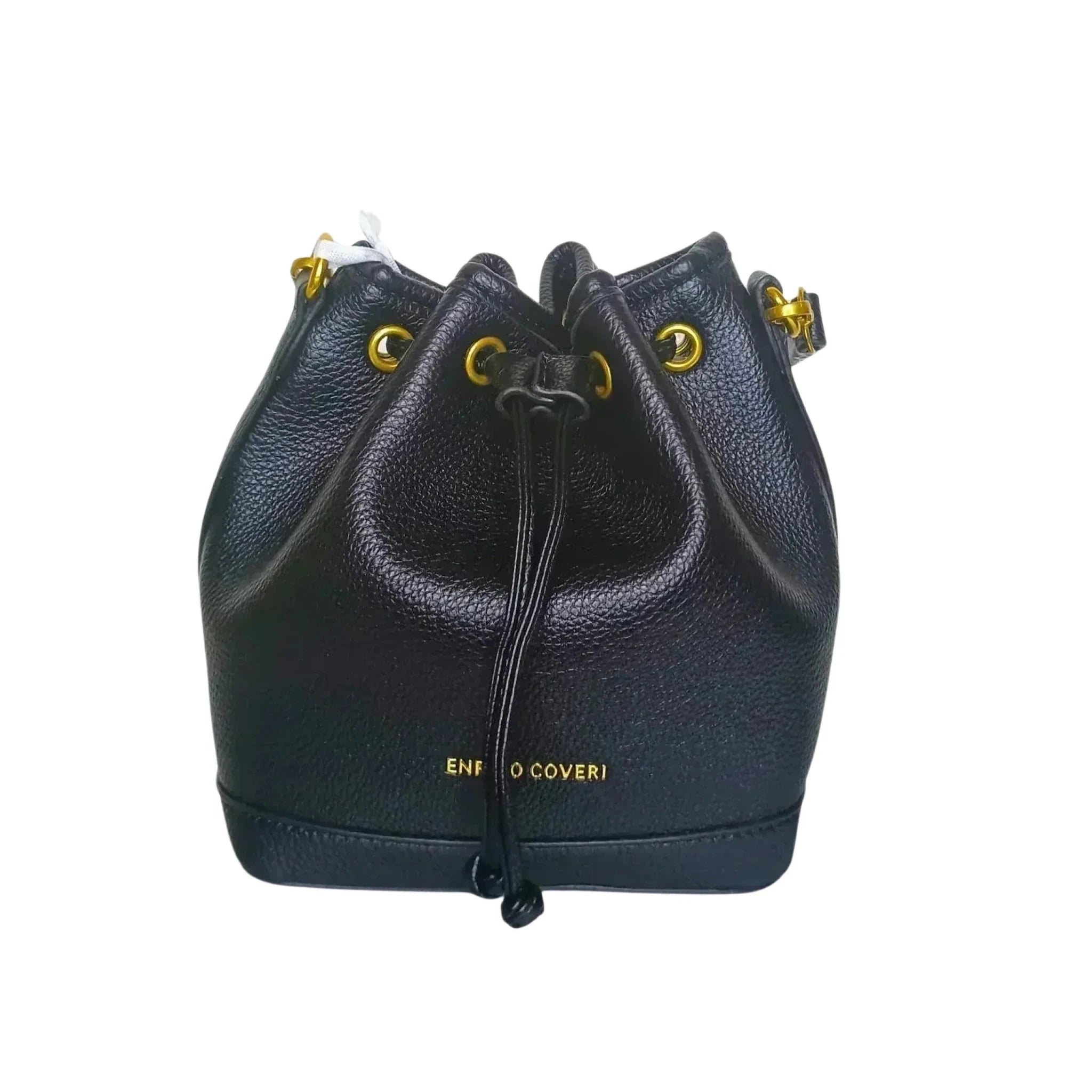 Enrico Coveri Borsa a Secchiello in Ecopelle Rosa e Nero - Stile Donna Bags