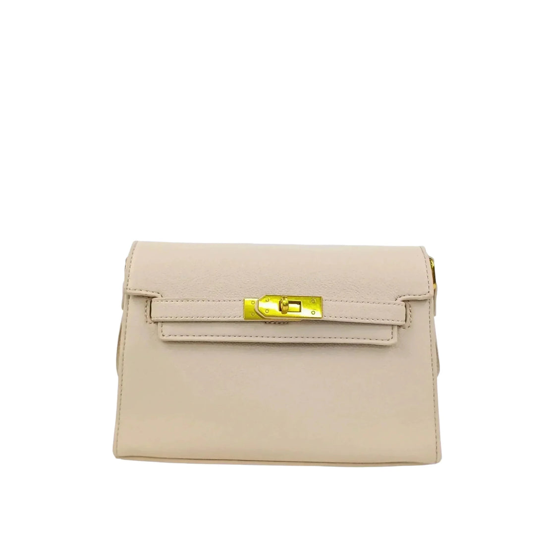 Enrico Coveri Faux Leather Shoulder Bag with Gold Padlock
