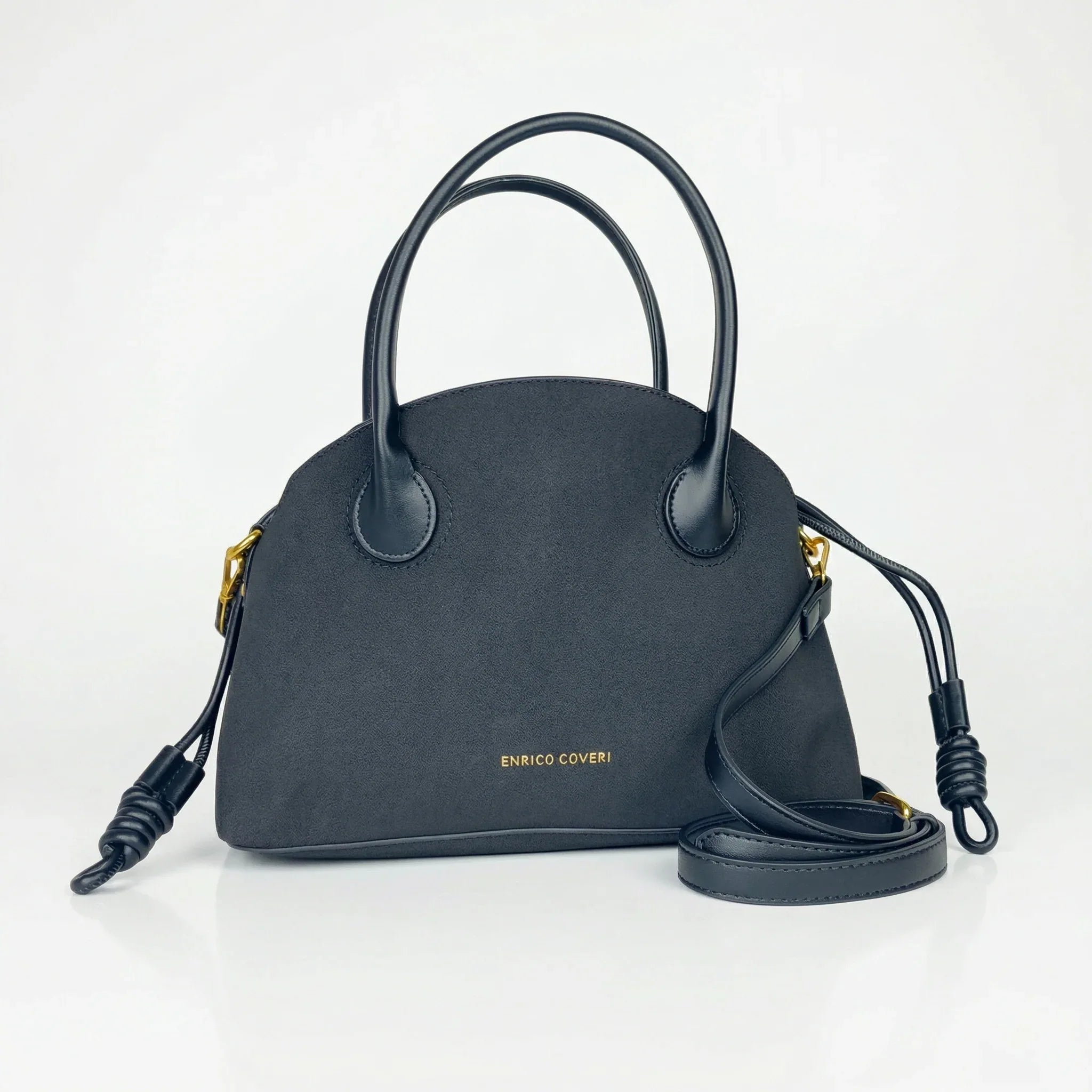 Enrico Coveri Set Borse in Ecopelle Effetto Suede - Stile Donna Bags