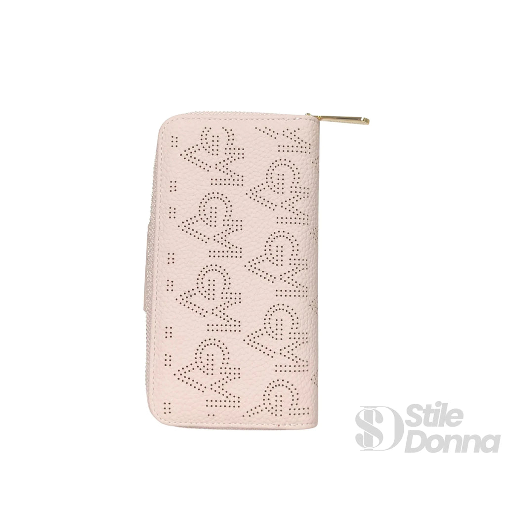 Gianmarco Venturi Portafoglio Traforato in Ecopelle con Dettagli Dorati - Stile Donna Bags