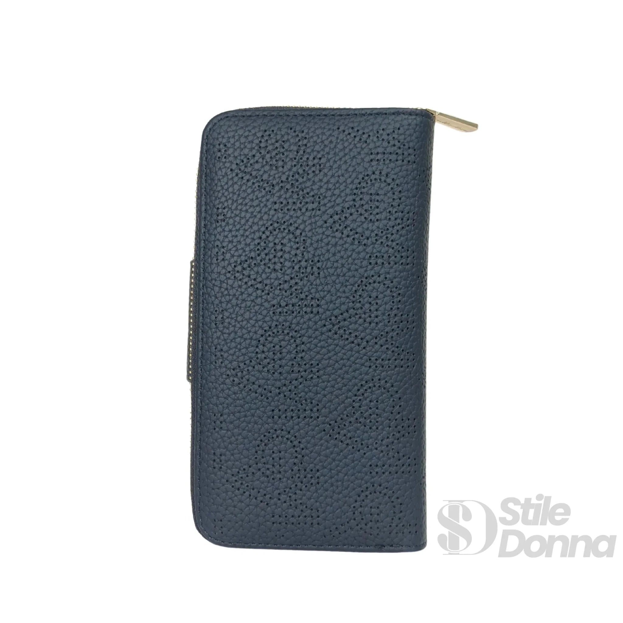 Gianmarco Venturi Portafoglio Traforato in Ecopelle con Dettagli Dorati - Stile Donna Bags