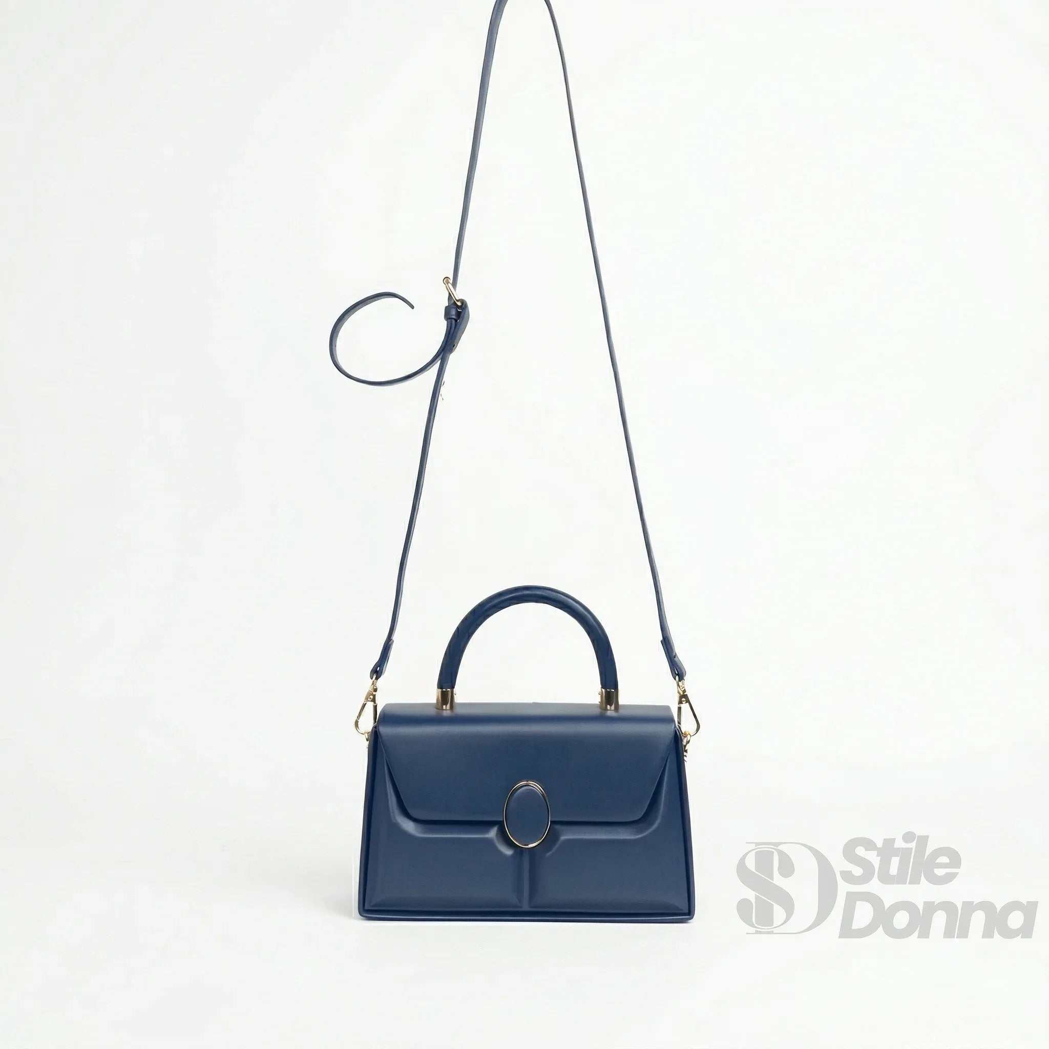 Herisson Firenze Borsa Strutturata Classica in Ecopelle con Hardware Oro - Stile Donna Bags