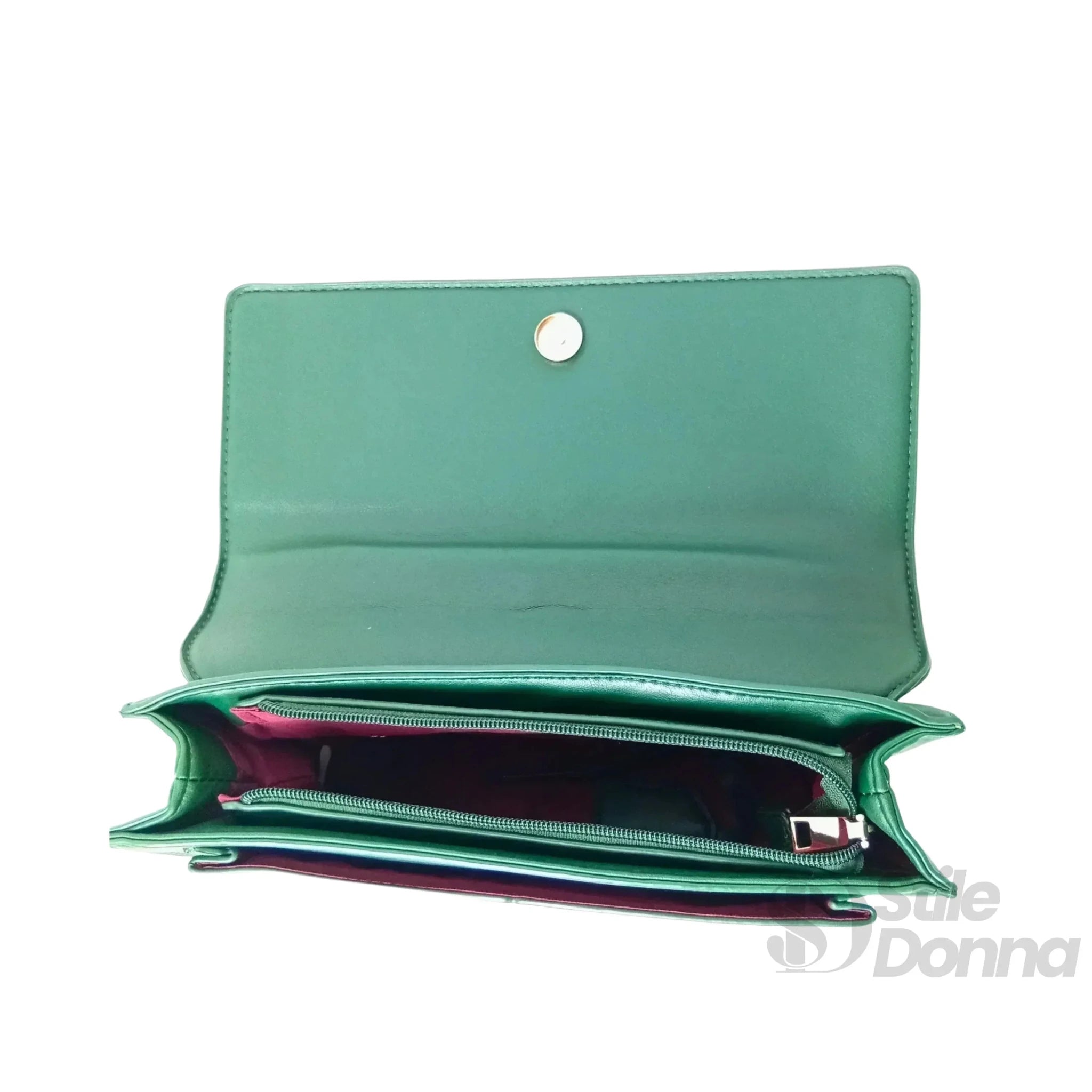 Herisson Firenze Borsa in Pelle Vegana con Dettagli Dorati - Stile Donna Bags